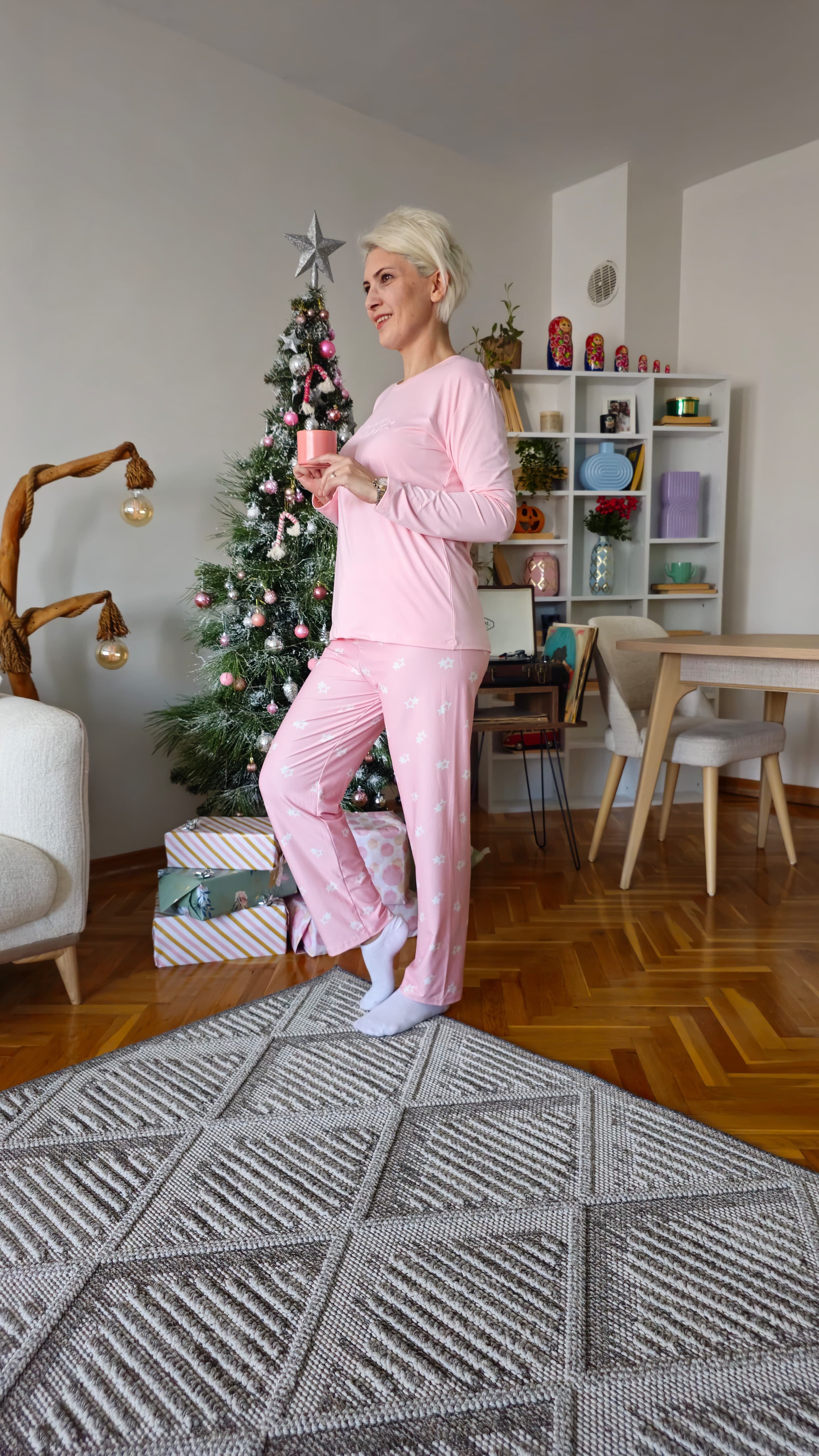 Marla Pembe Kadın Pijama Takımı