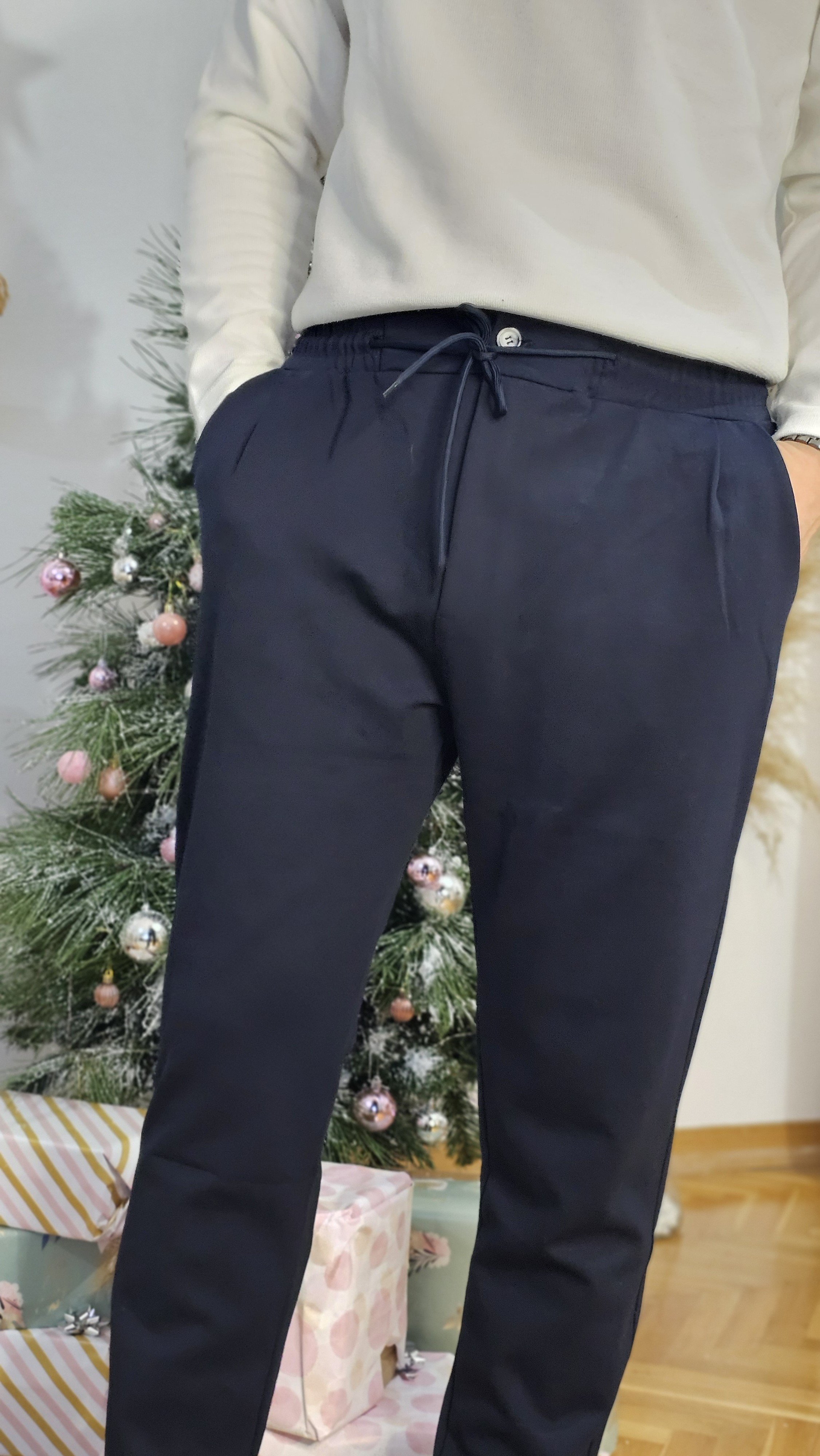 Beli Lastikli Erkek Pantolon