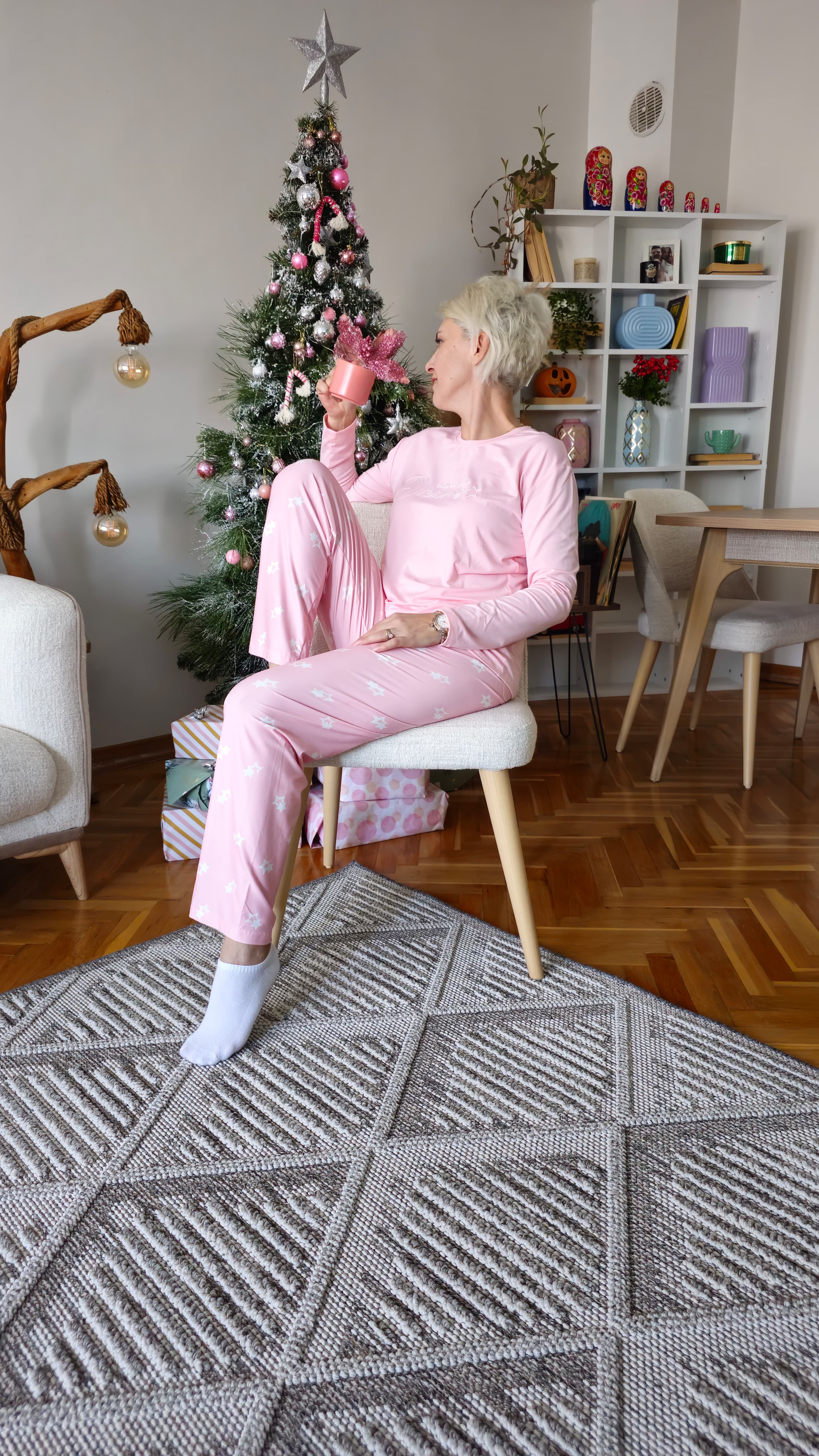 Marla Pembe Kadın Pijama Takımı