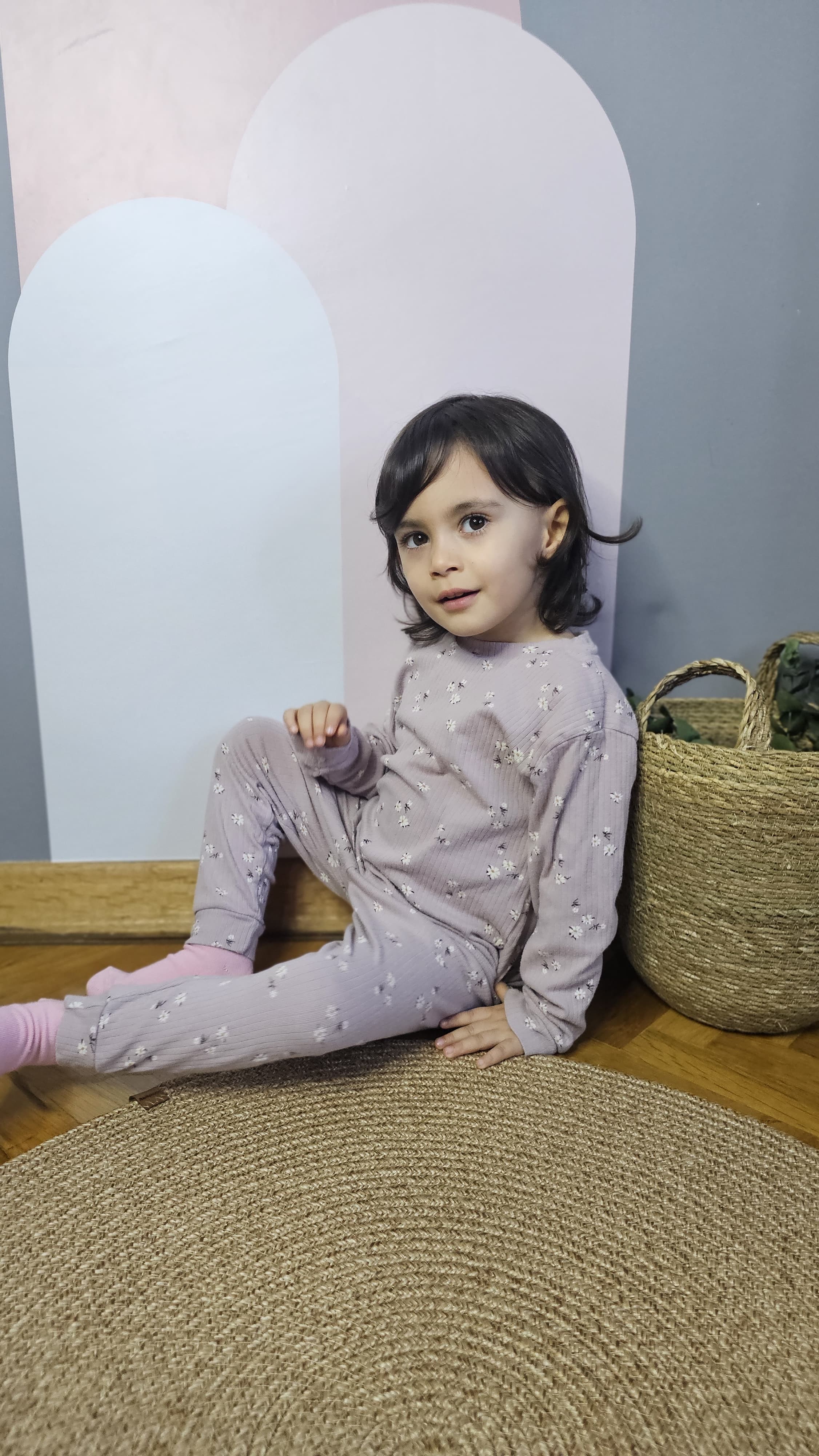 Raporlu Kız Çocuk Pijama Takımı