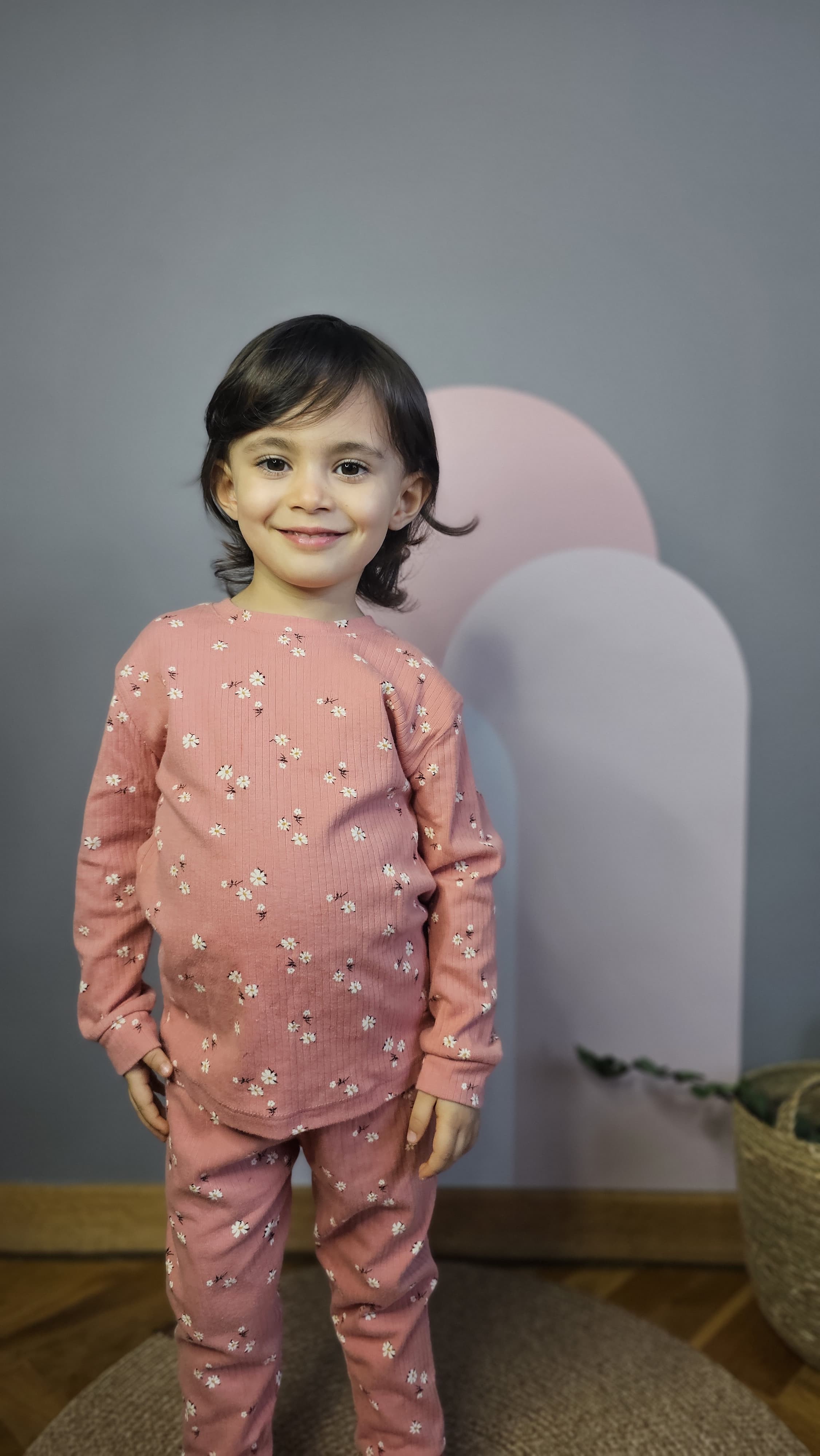 Raporlu Kiremit Kız Çocuk Pijama Takımı