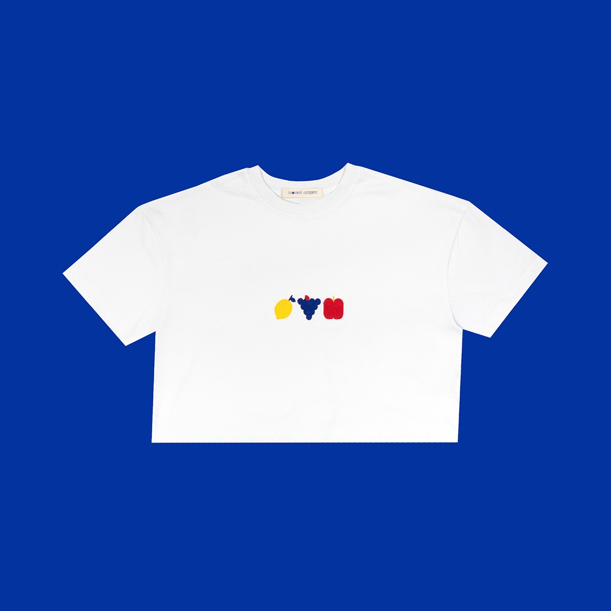 Anxiety Market T-shirt - Crop - Beyaz