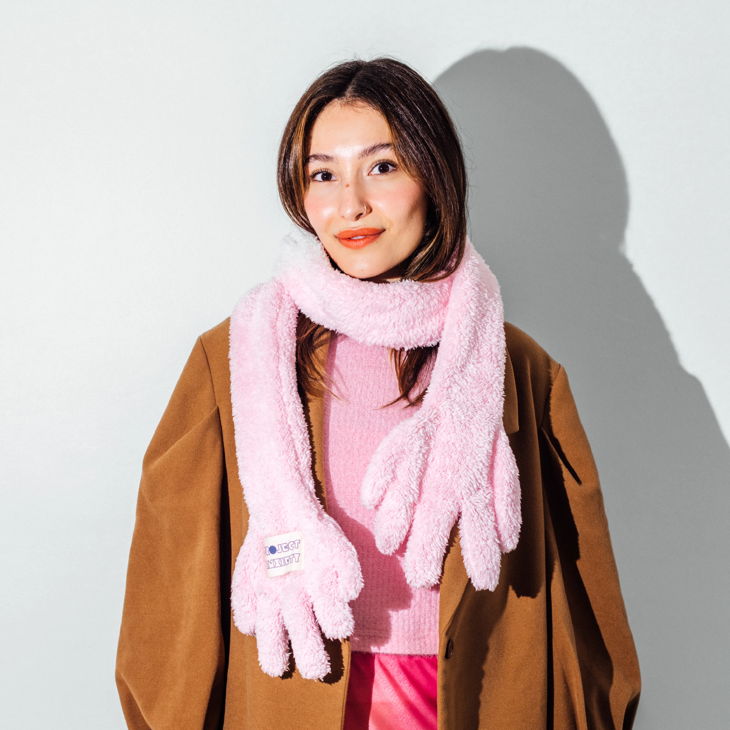 Gulyabani El Atkı - Pembe