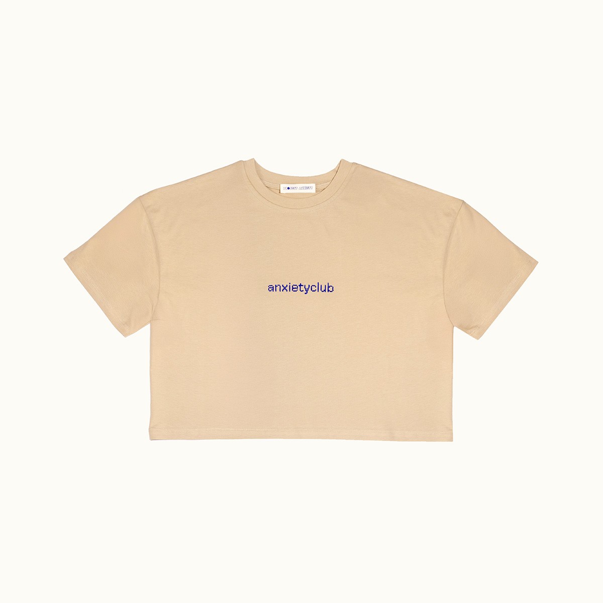 Anxietyclub Nakışlı T-shirt - Crop