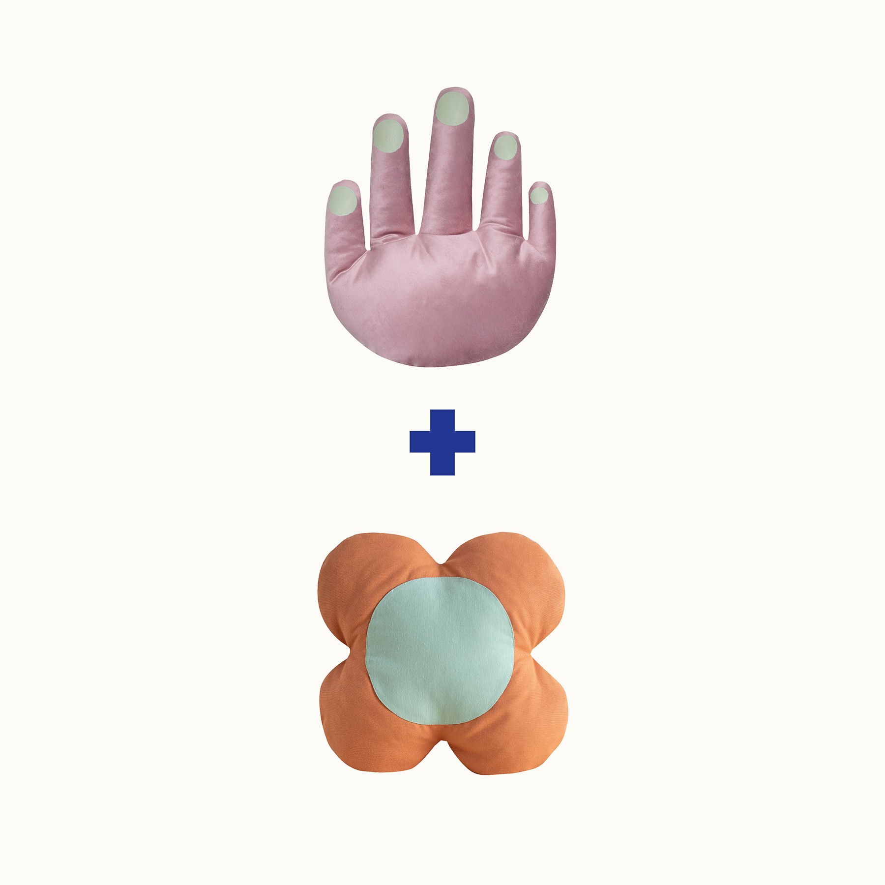 Gulyabani El + Flower (4 Yapraklı) Yastık Seti