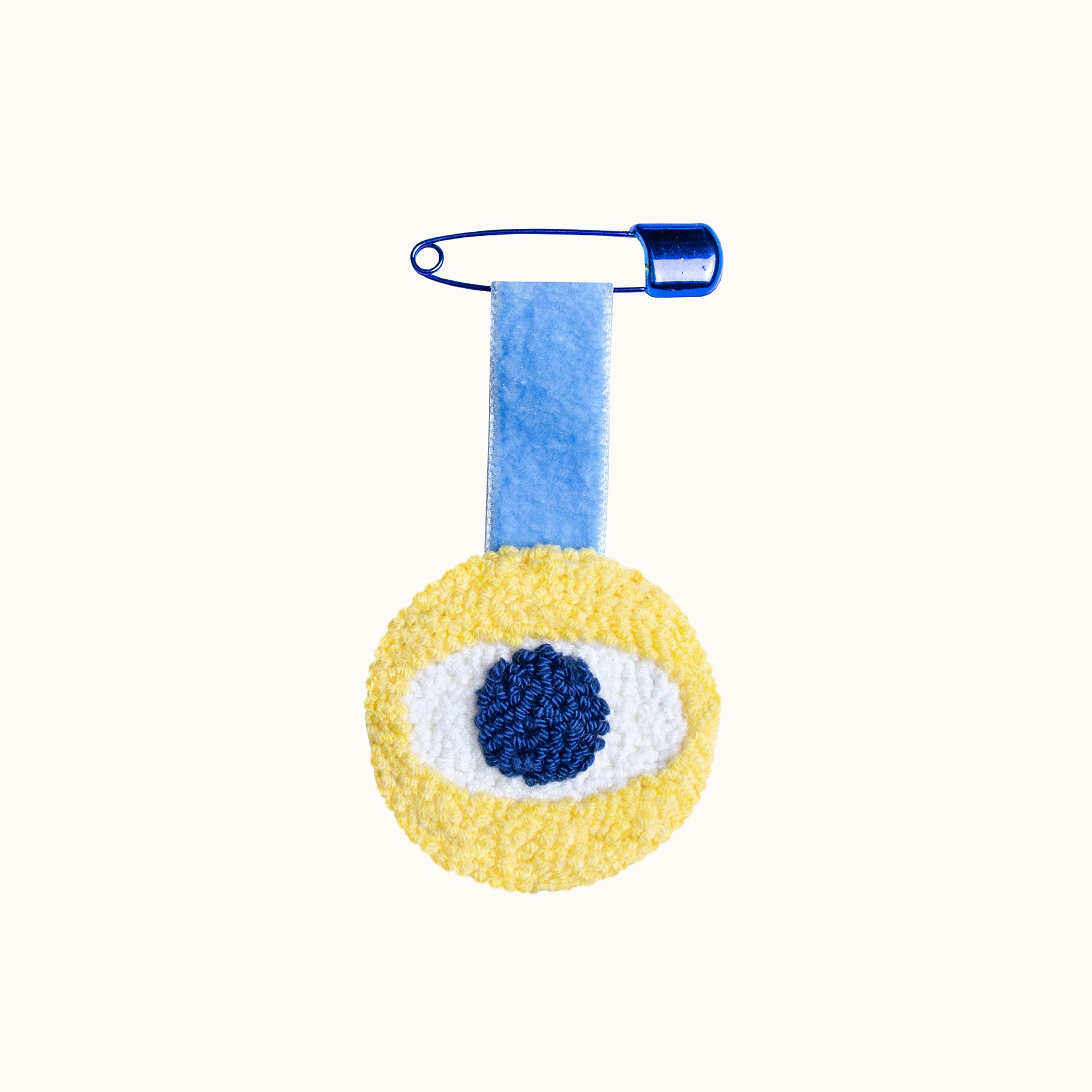 Evil Eye Madalyon - Kadife Askılı