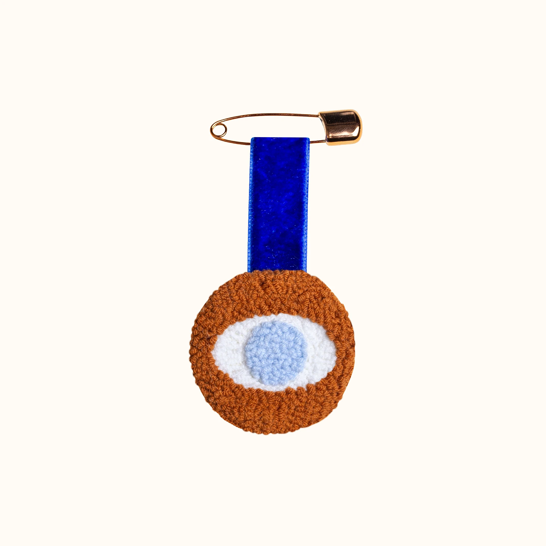 Evil Eye Madalyon - Kadife Askılı - no.2