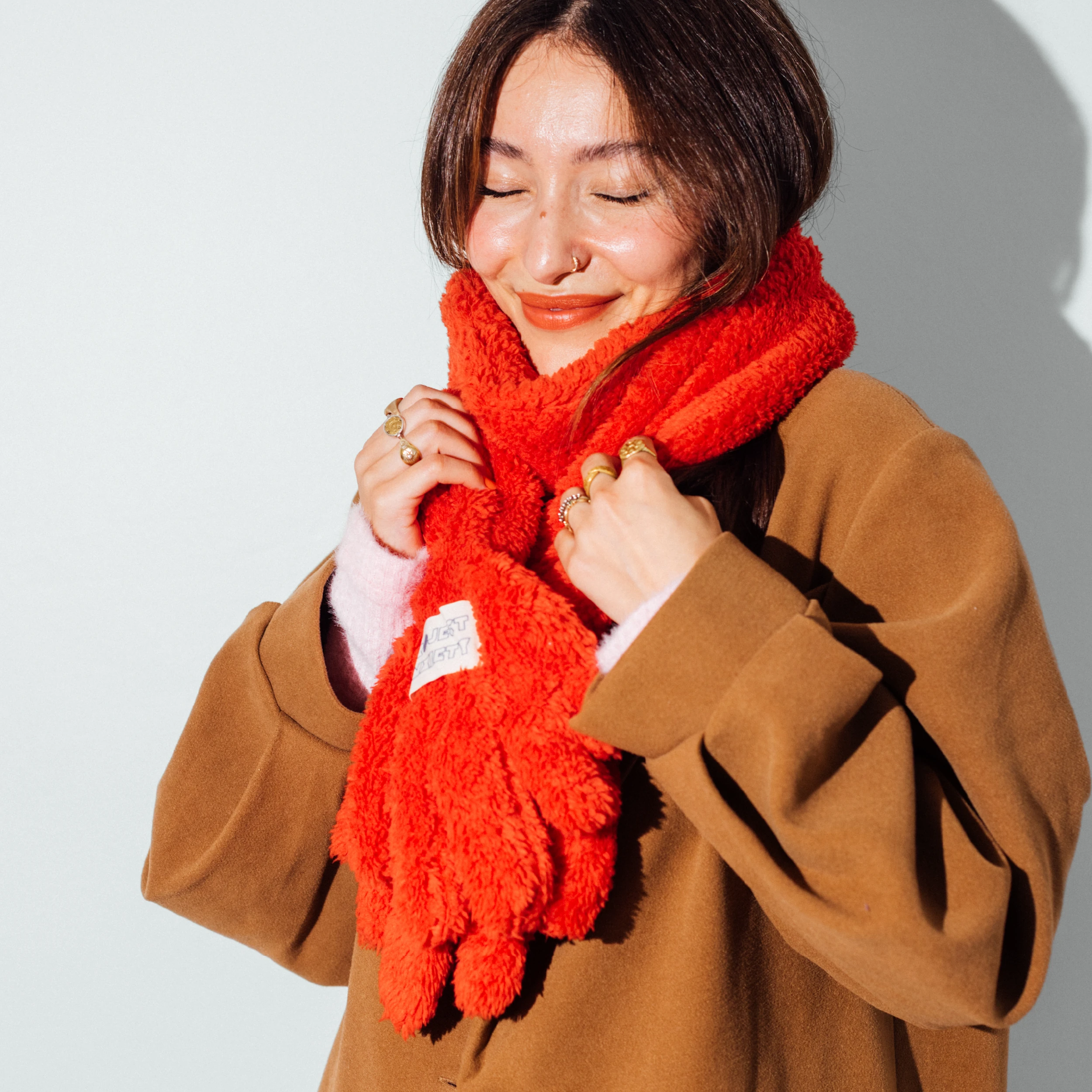 Gulyabani El Atkı - Kırmızı