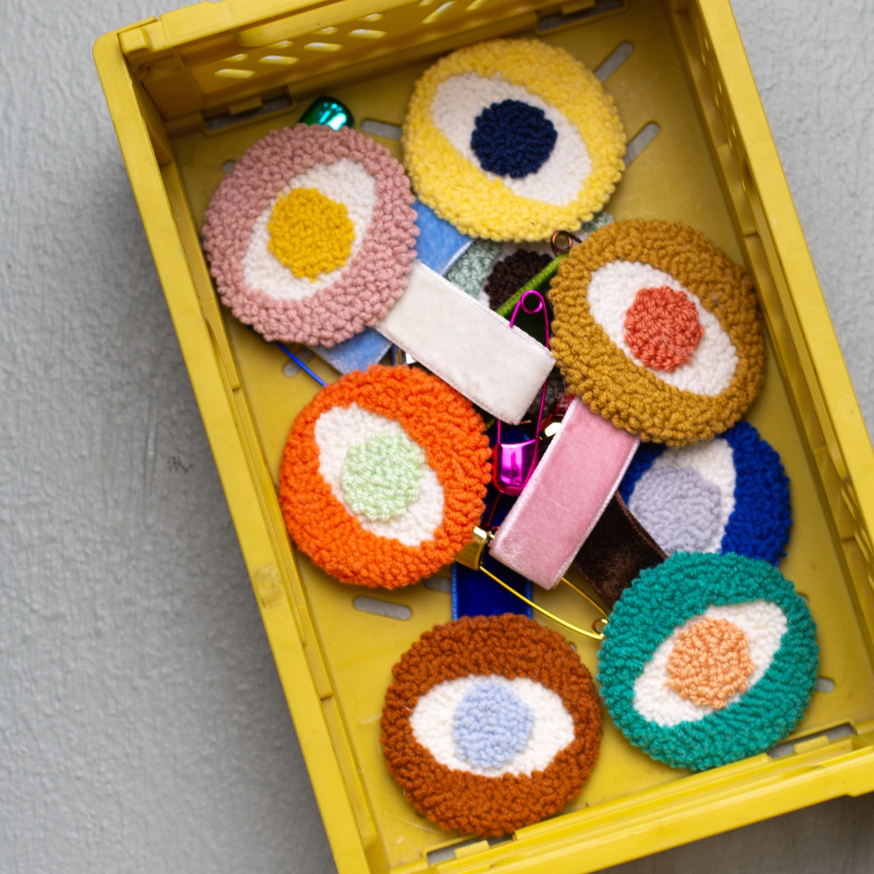 Evil Eye Madalyon - Kadife Askılı - no.2