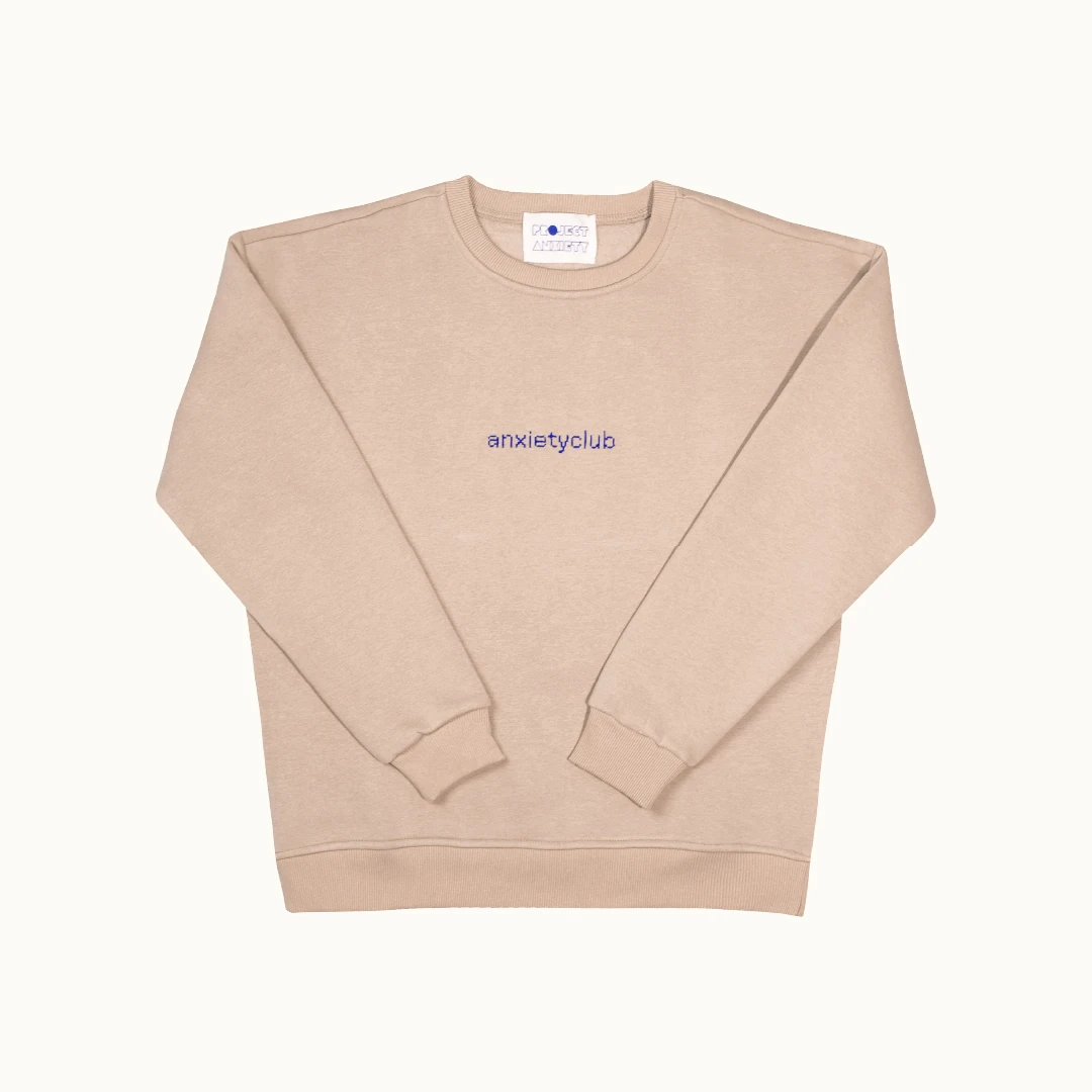 Anxietyclub Nakışlı Sweatshirt
