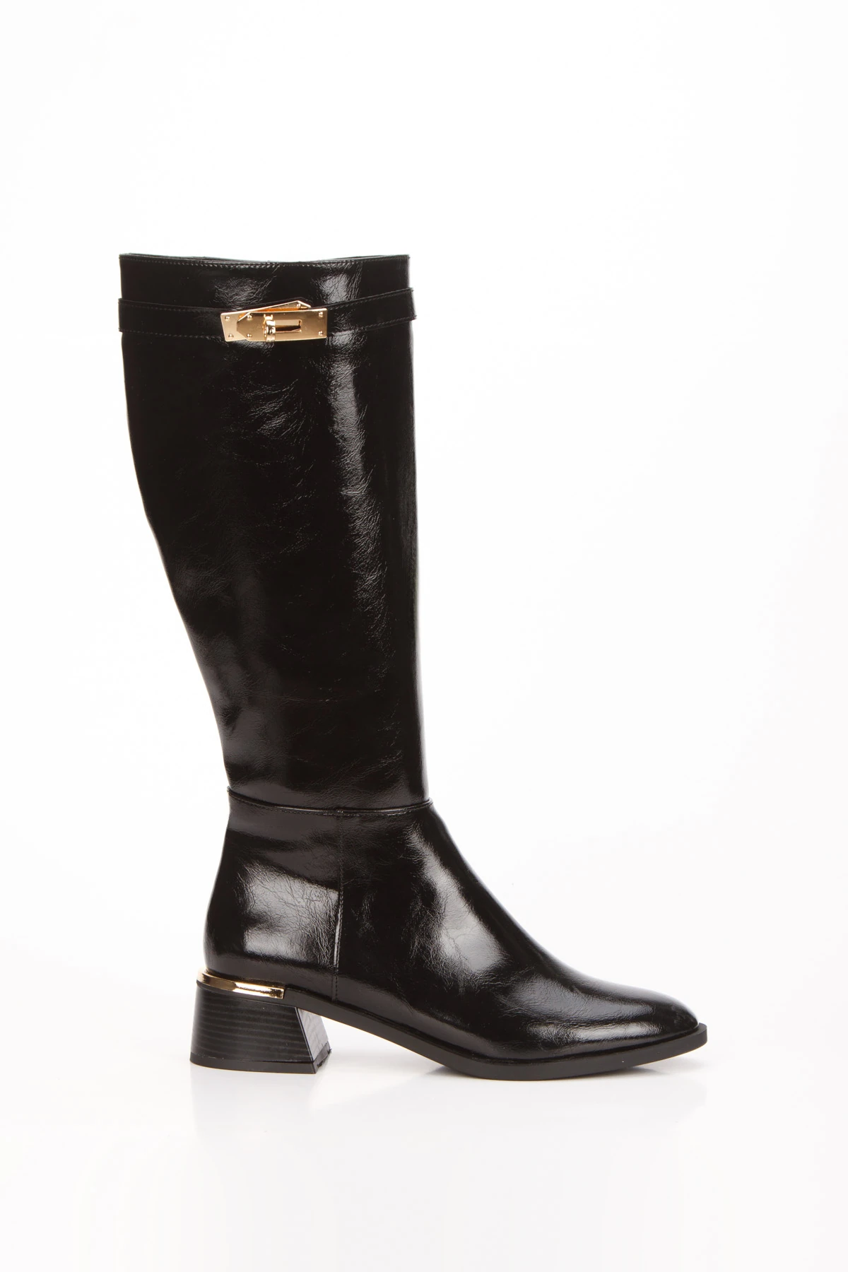 Sofia Şık Toka Detaylı Kısa Topuklu Çizme 