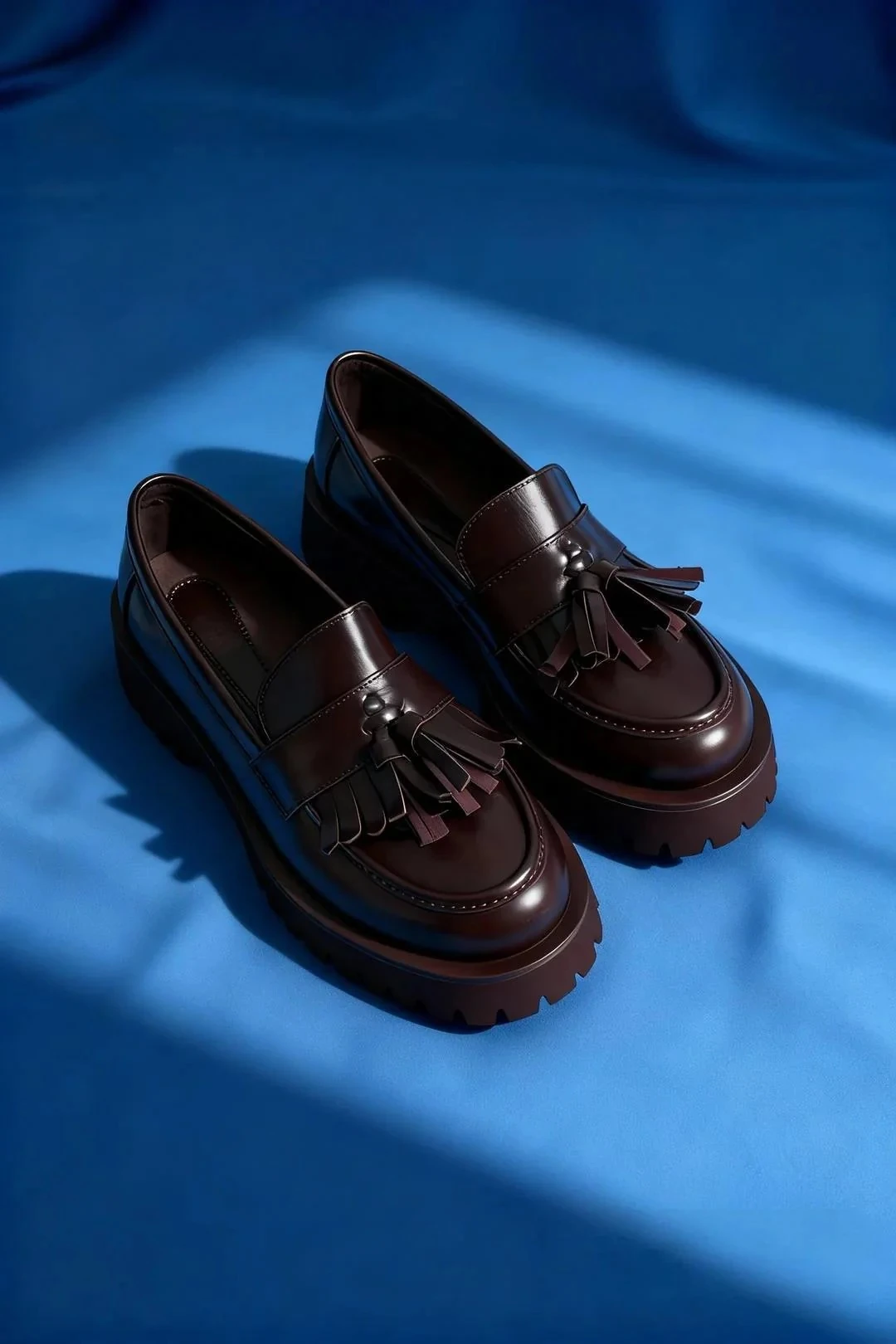 Alina Kadın püskülü laofer - kahverengi