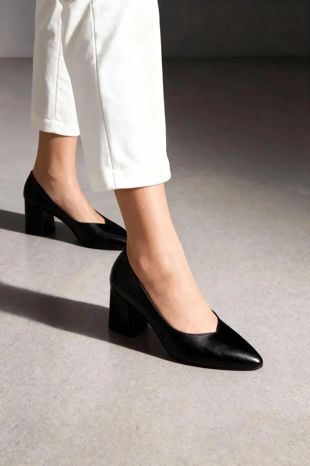 Nına Hakiki Deri Kadın  Klasik Topuklu Ayakkabı