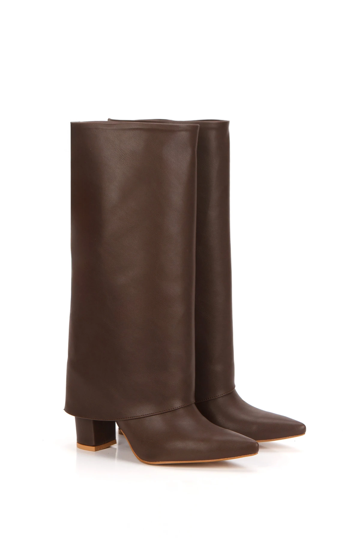 Lila Kadın sivri çizme - kahverengi