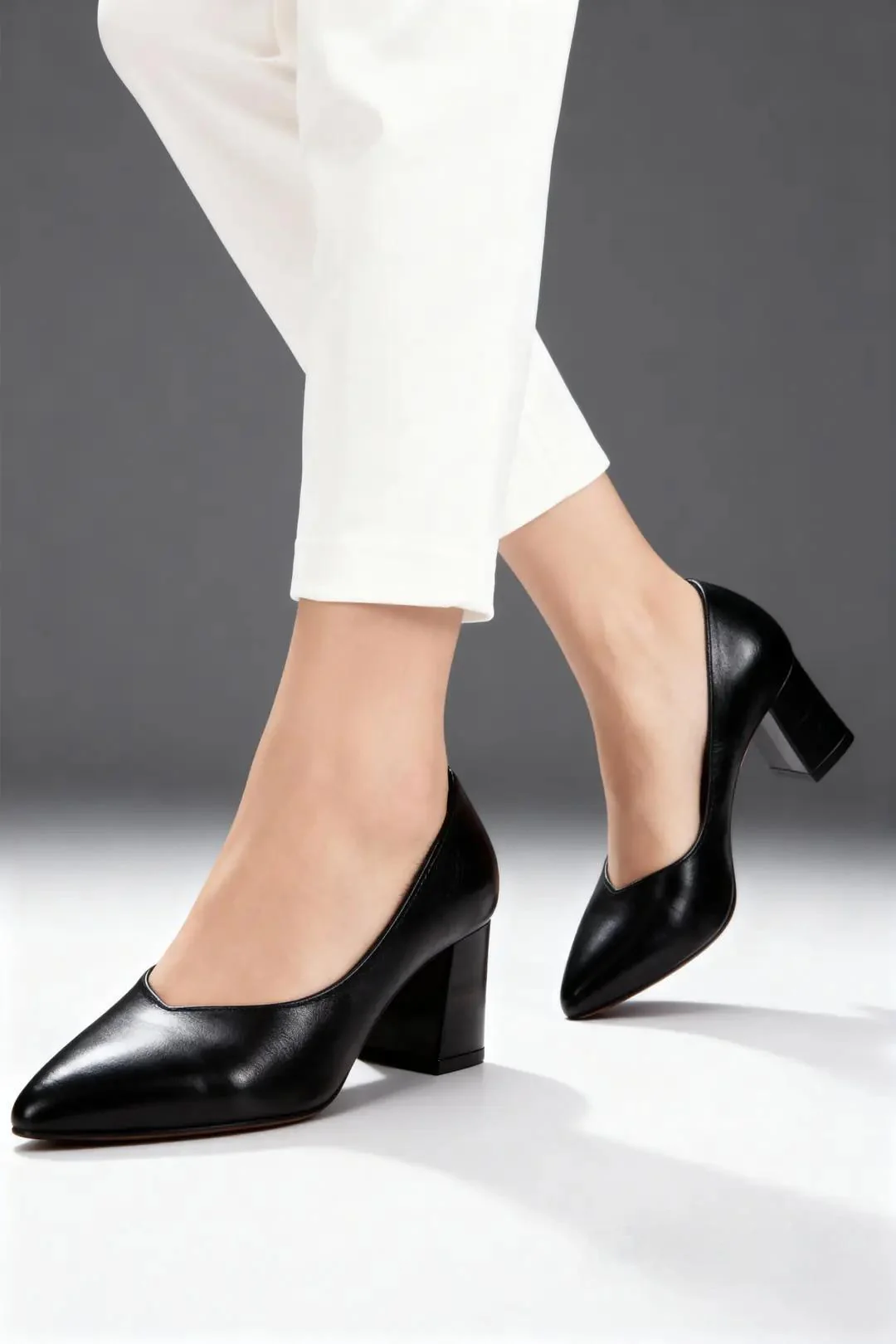 Nına Hakiki Deri Kadın  Klasik Topuklu Ayakkabı