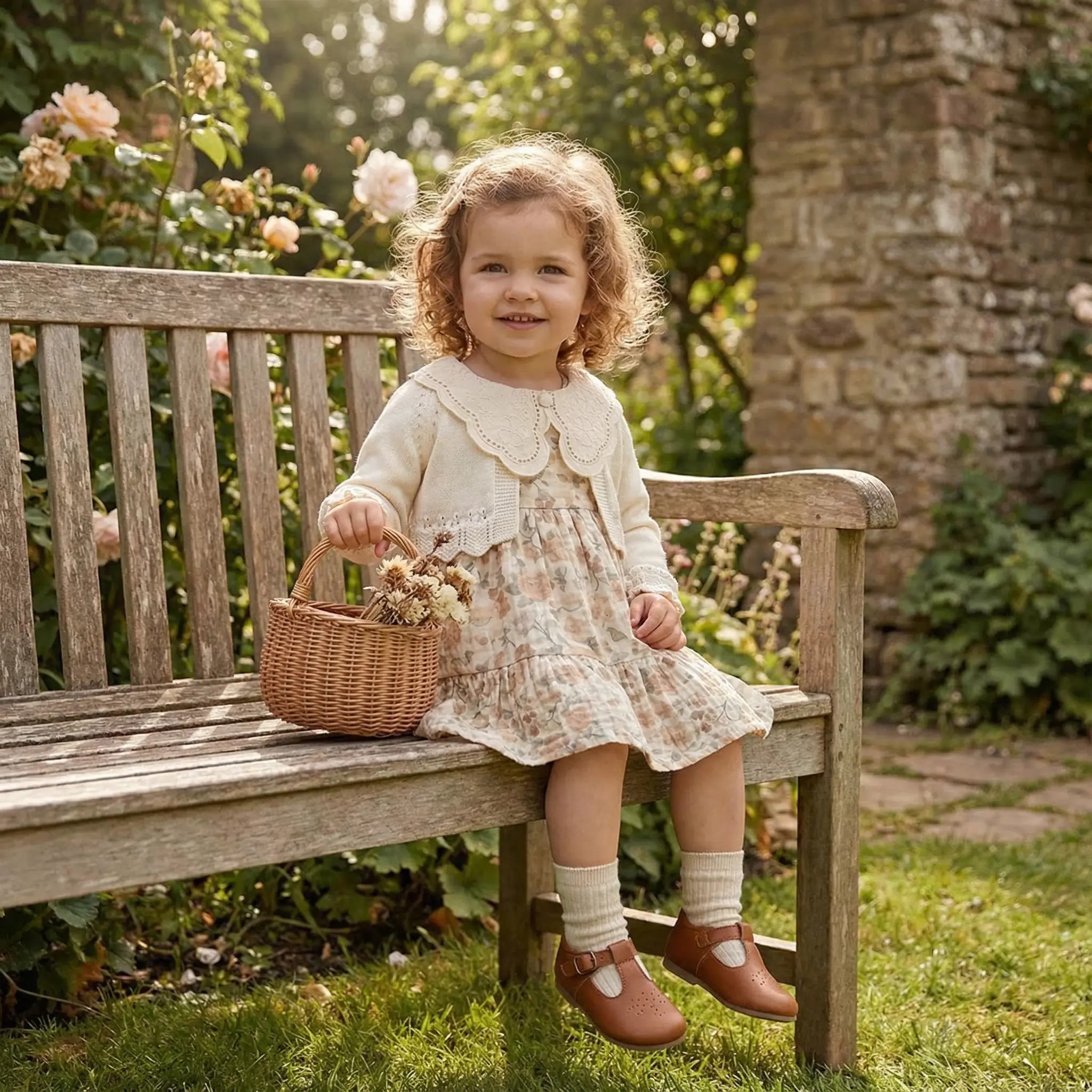 Organik Vintâge Lily Elbise