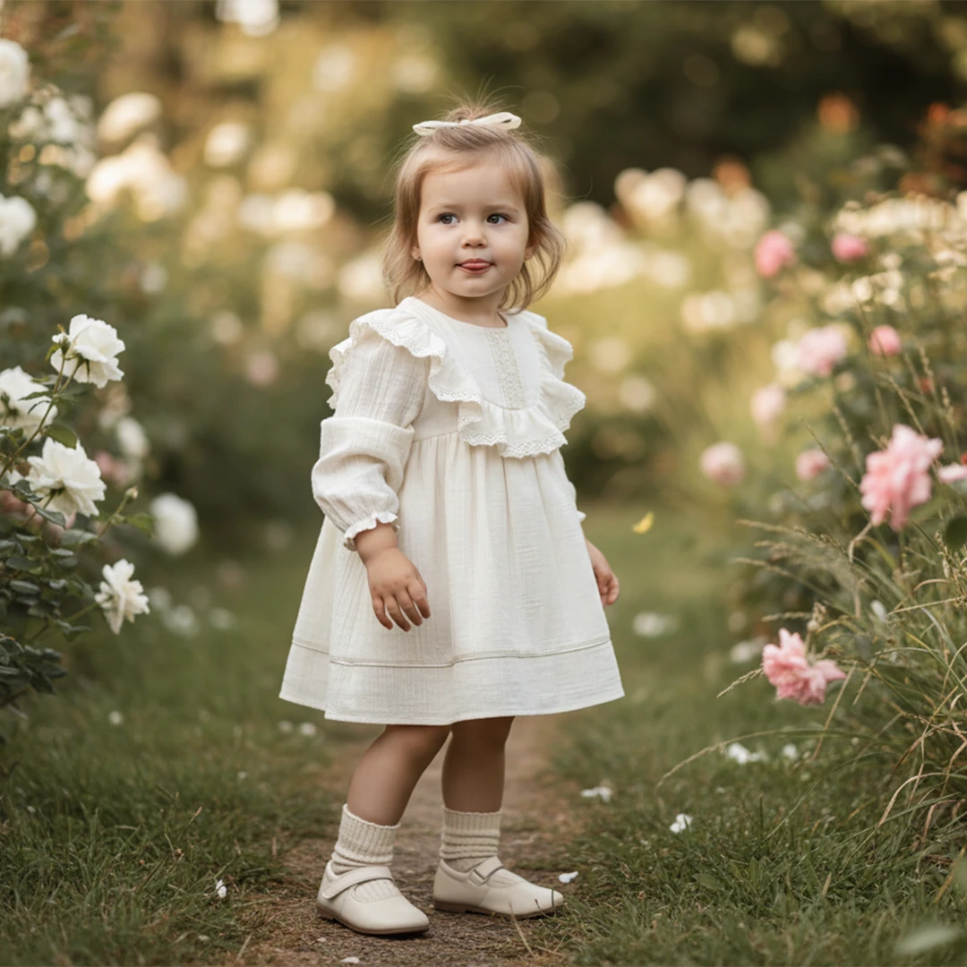 Organik Vintâge Müslin Elbise