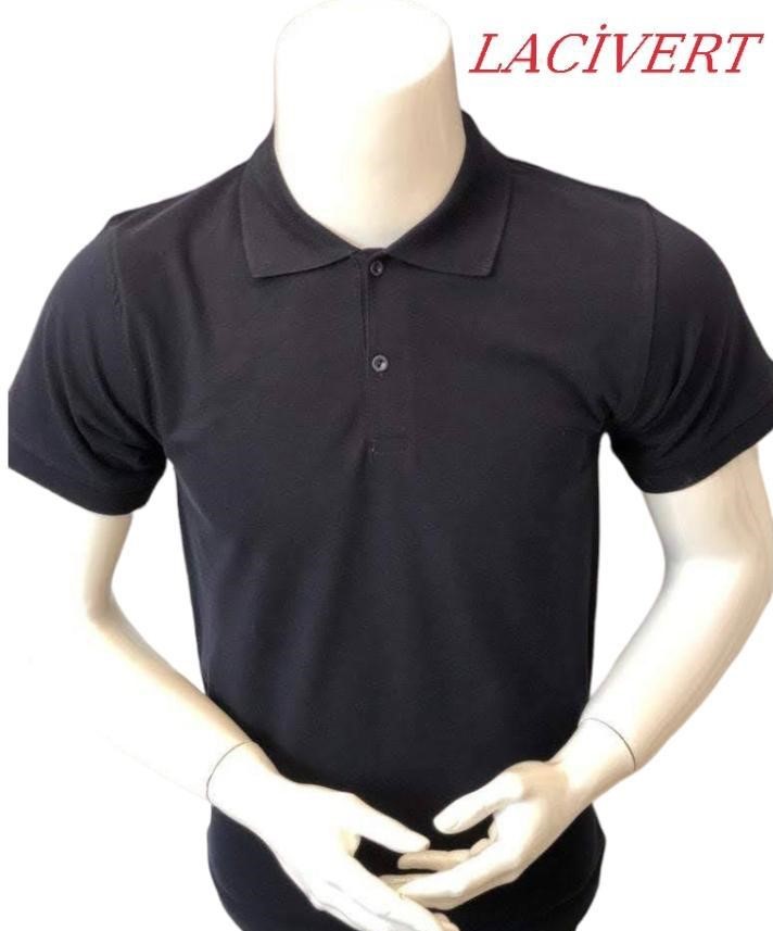 Beyaz polo yaka Tişört  - lacivert main variant image