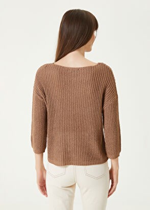 Pull marron clair