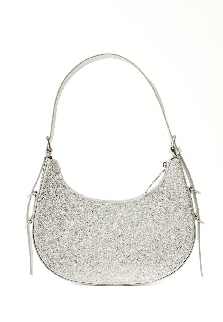 Gümüş Toka Detallı Çarpaz Çanta