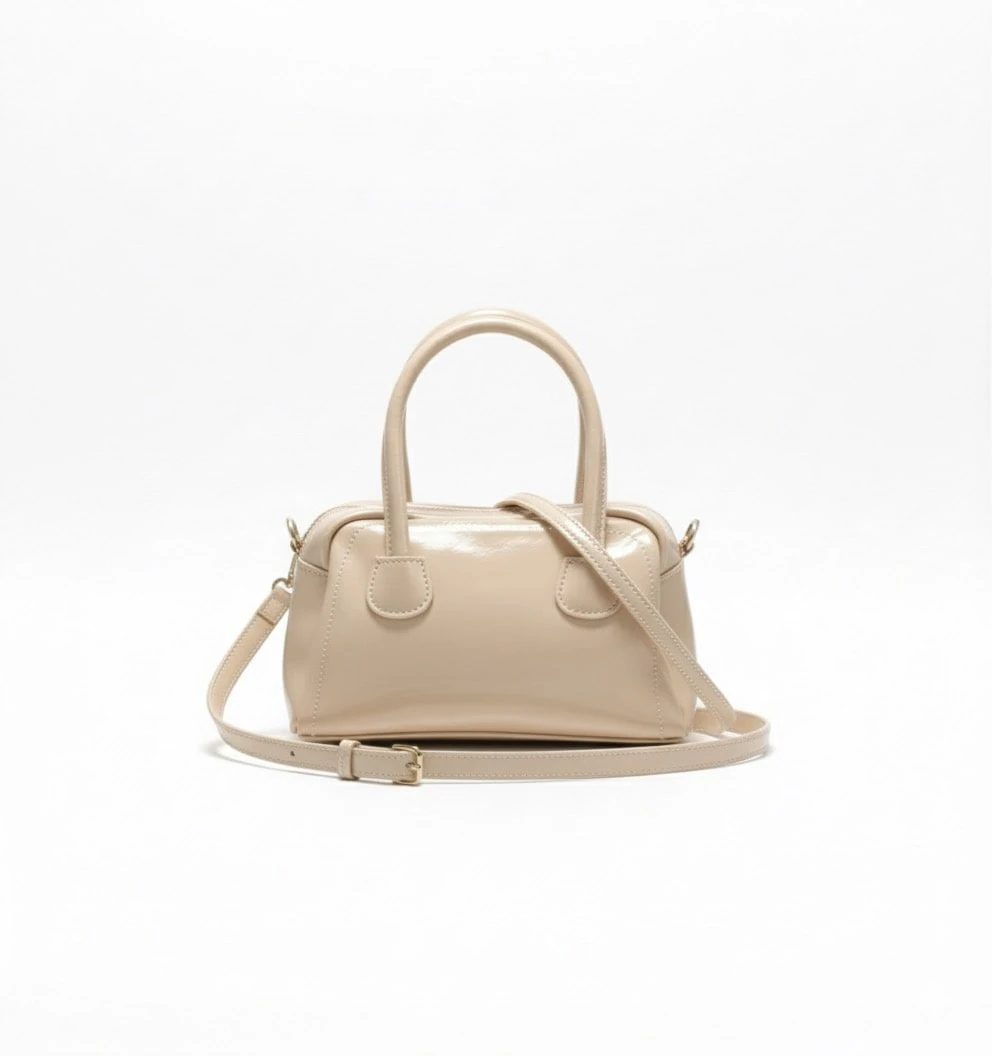 Çift Askılı El-Omuz Çantası - Bej