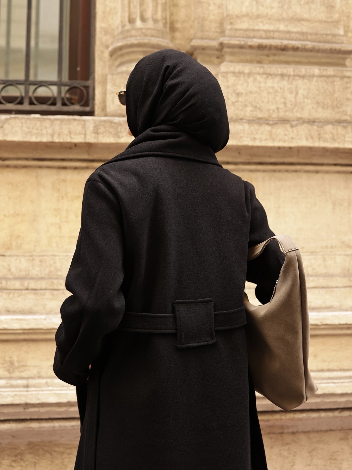 Atkılı Tam Boy Kaşe Kaban