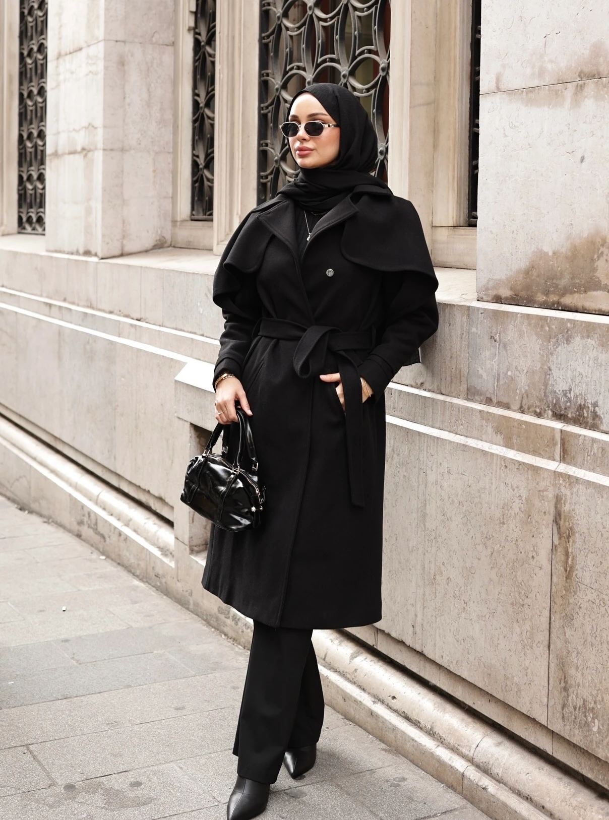 Deri Görünümlü Omuz Çantası