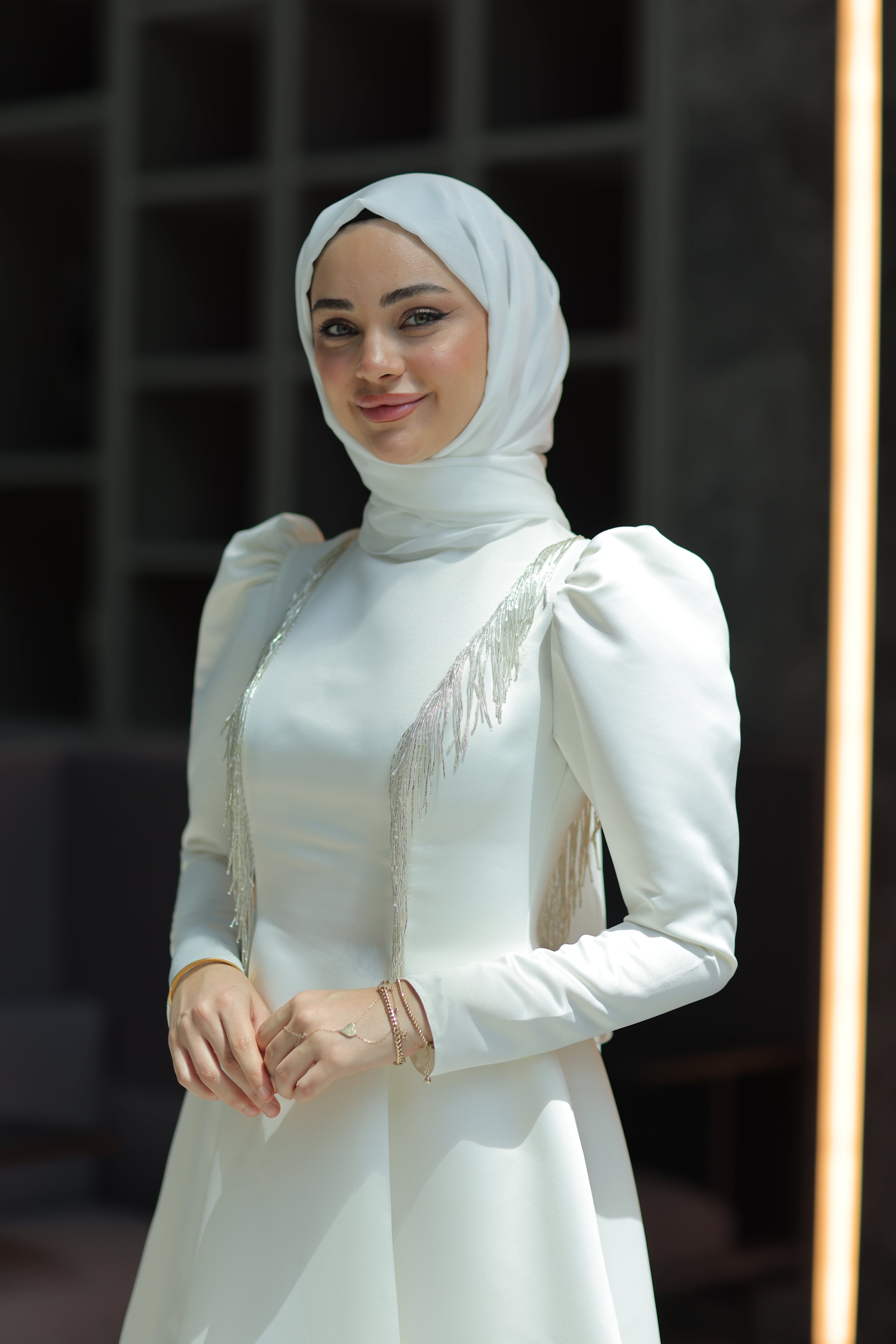 Bianna Abiye - Beyaz