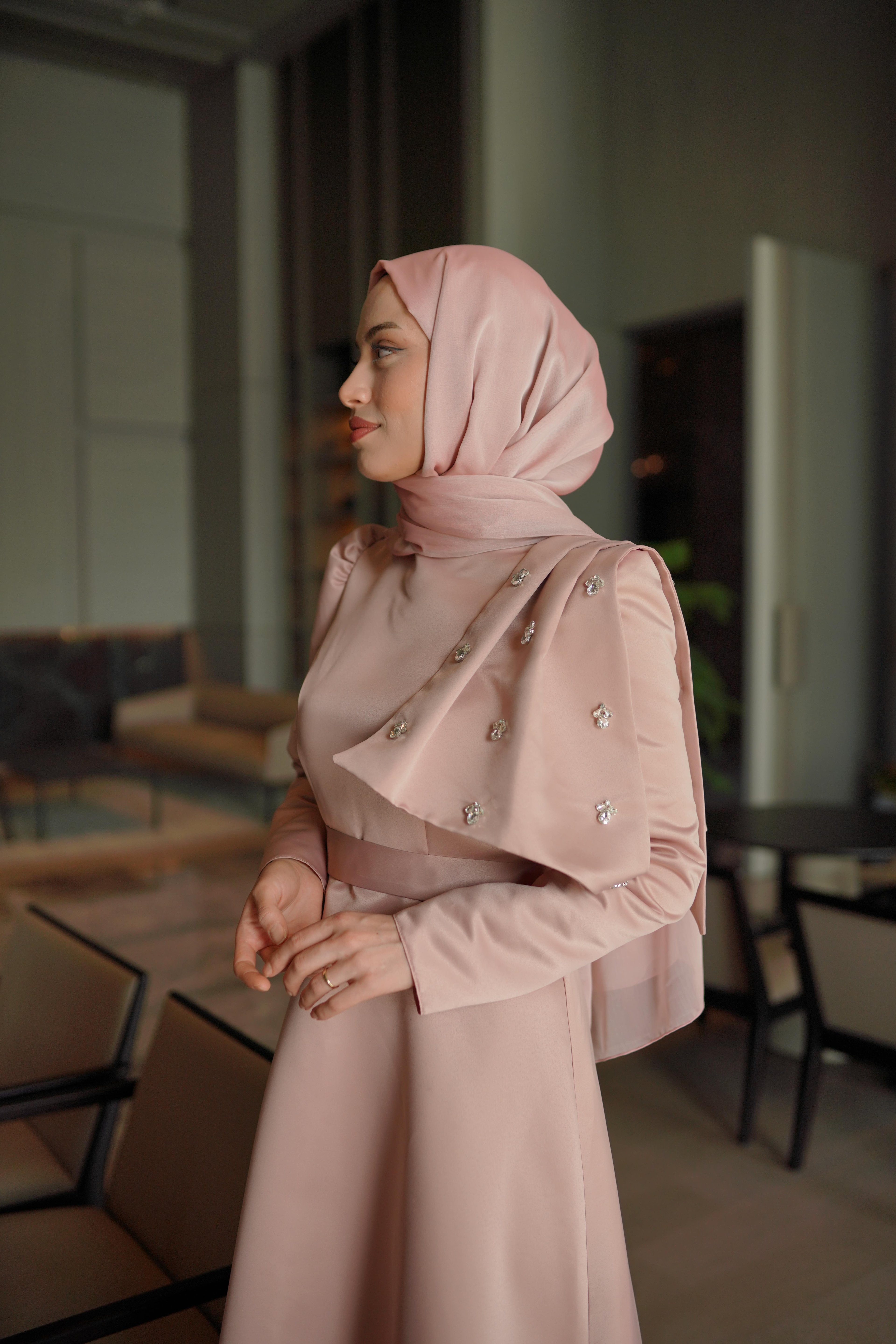 Moka Saten Abiye - Gülkurusu