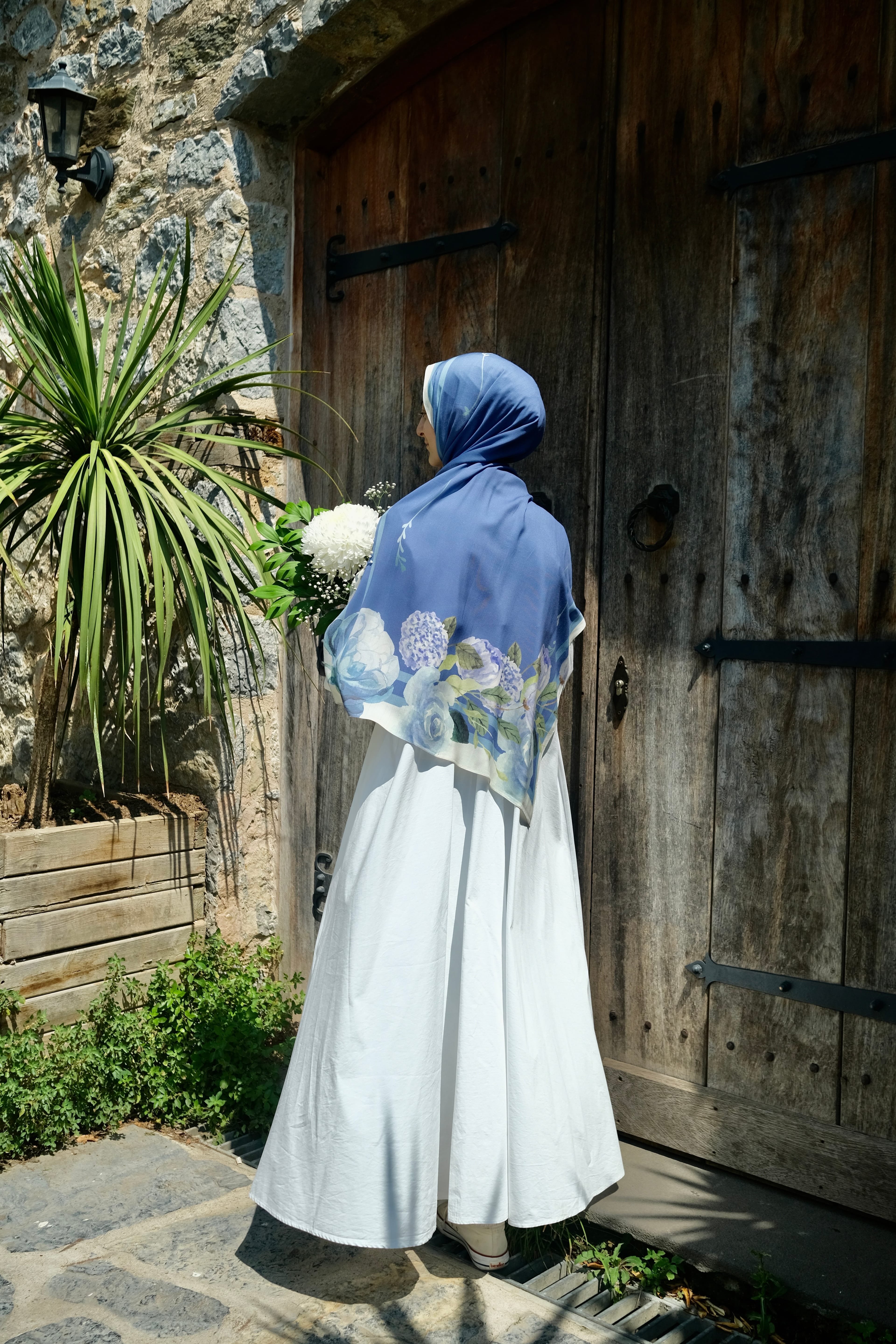 Blooming Yün İpek Şal