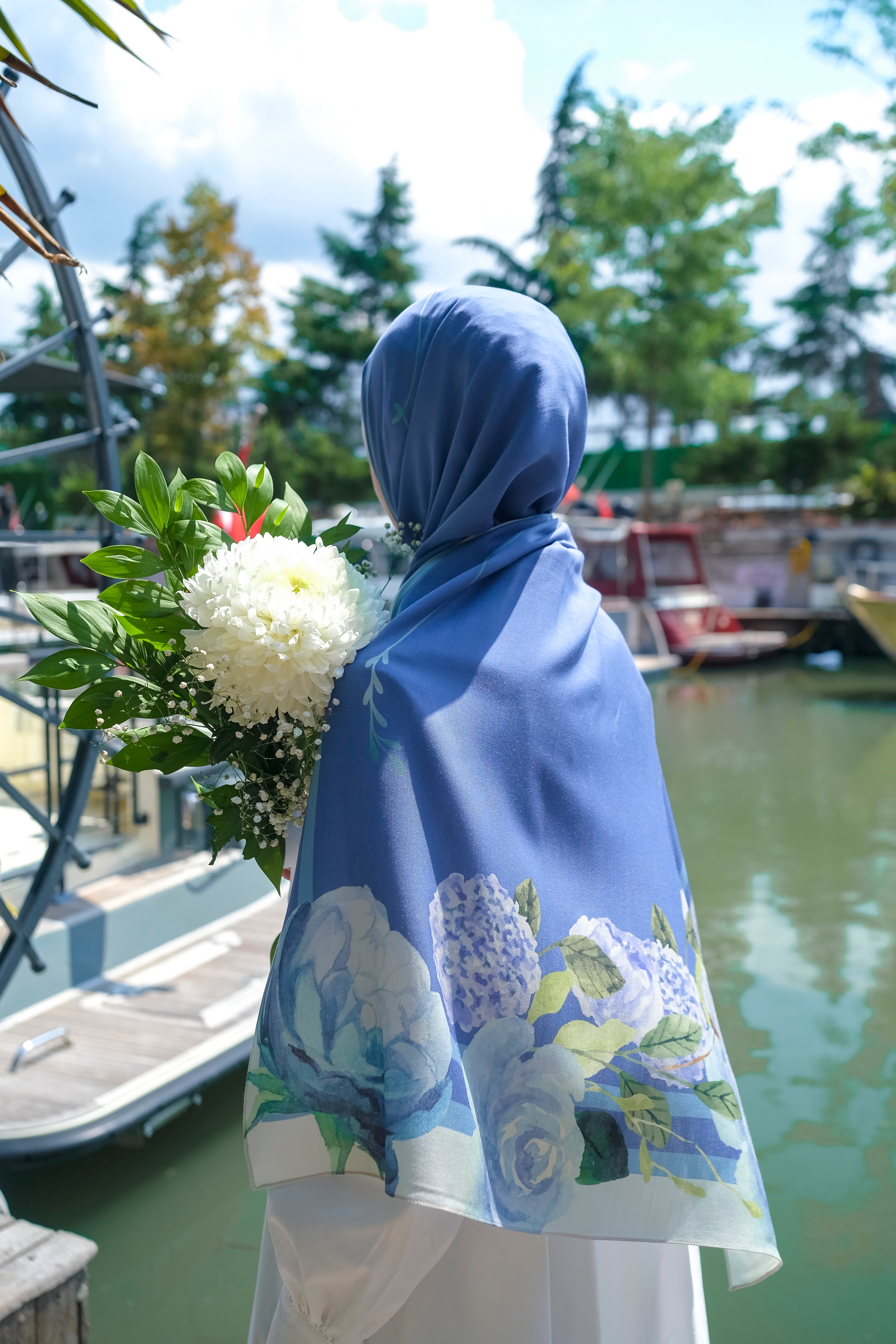 Blooming Yün İpek Şal
