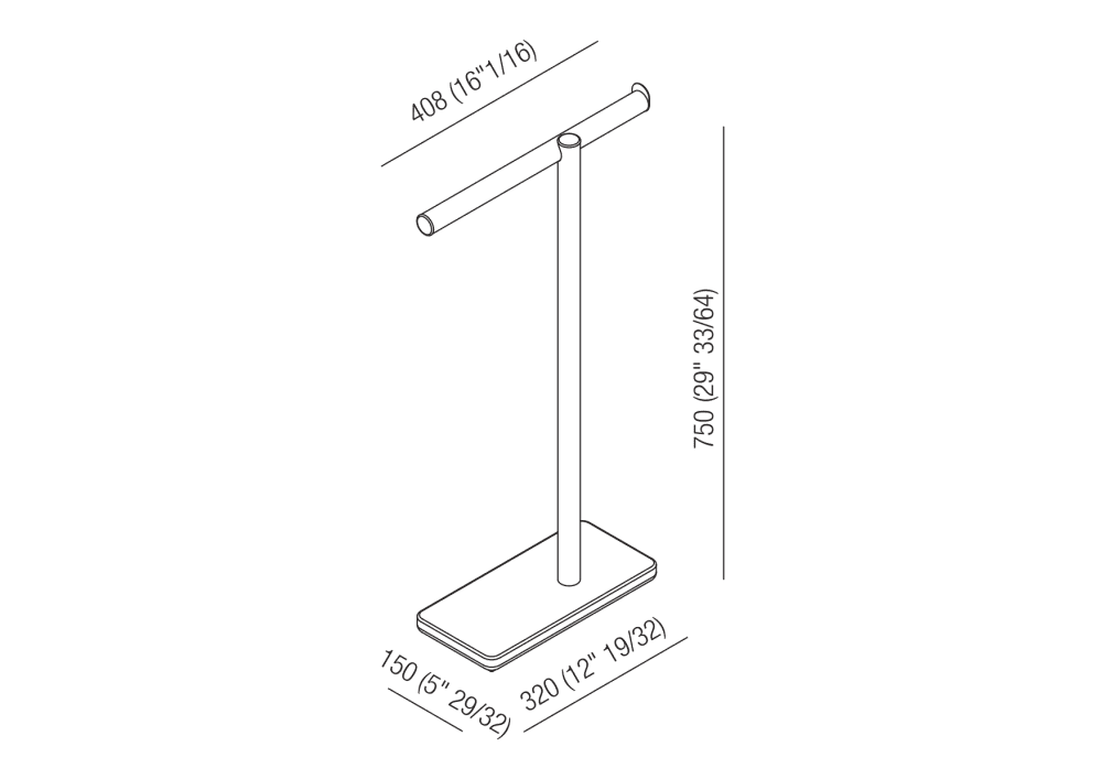 Rax Toilet roll holder with shelf