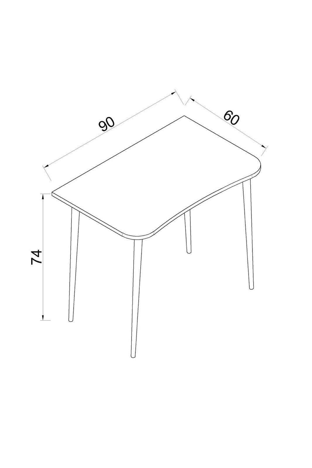 Linerora Computer Desk Flora Max Study / Student / Computer Desk (OAK)