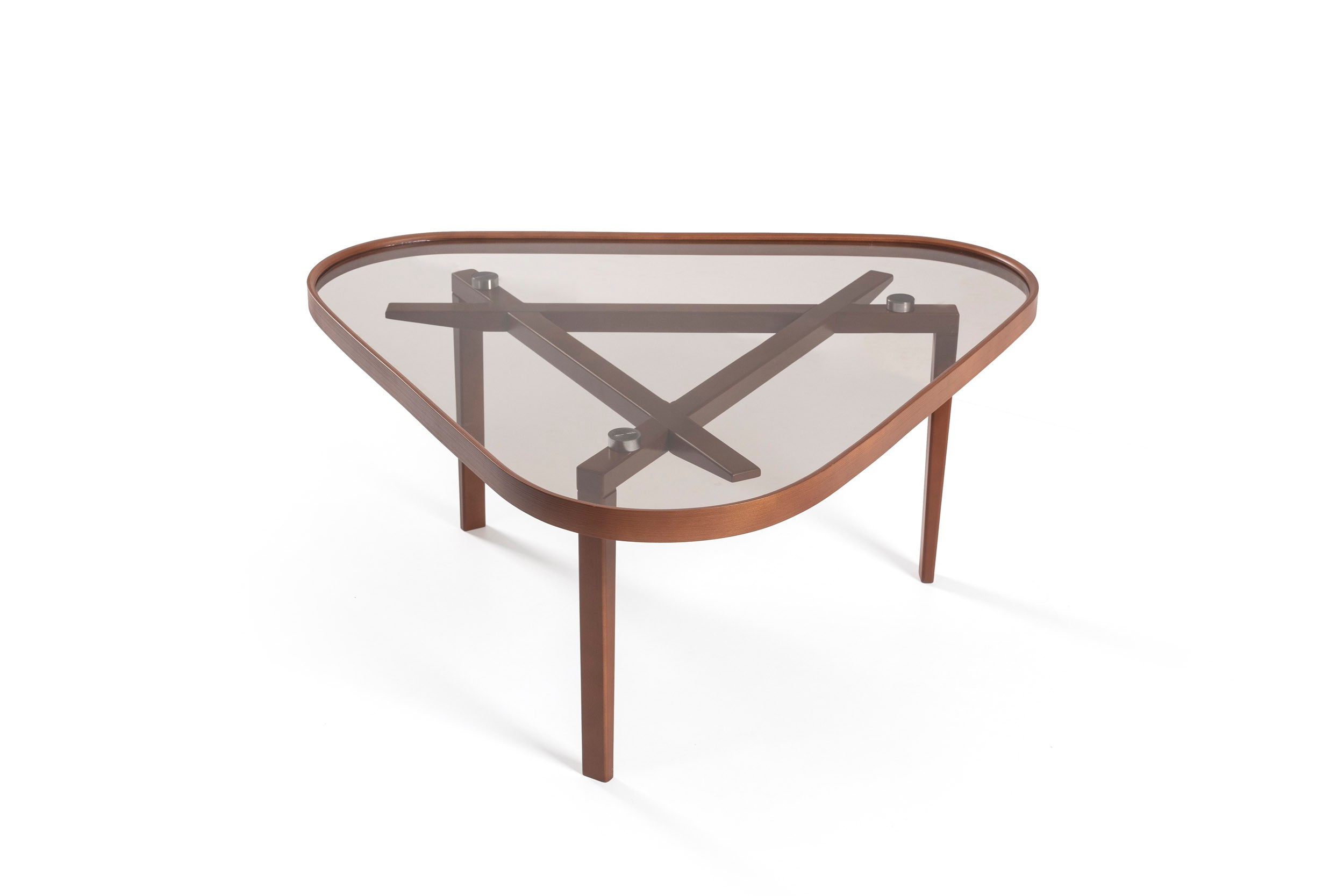 Vega Coffee Table | Tampered Glass | Triangle Center Table