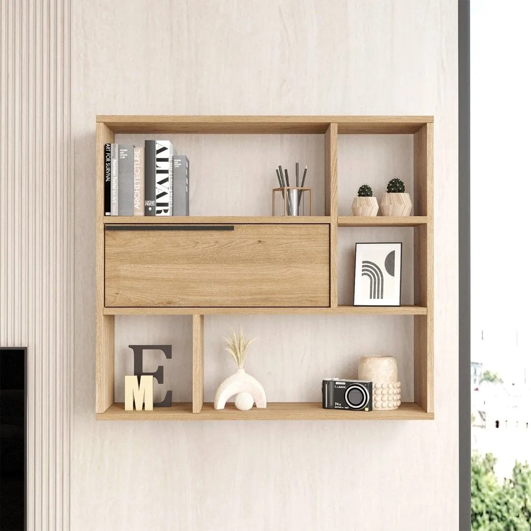 Mariana Wall Shelf | 6 Section Wall Shelf| Wall Decoration Rack |