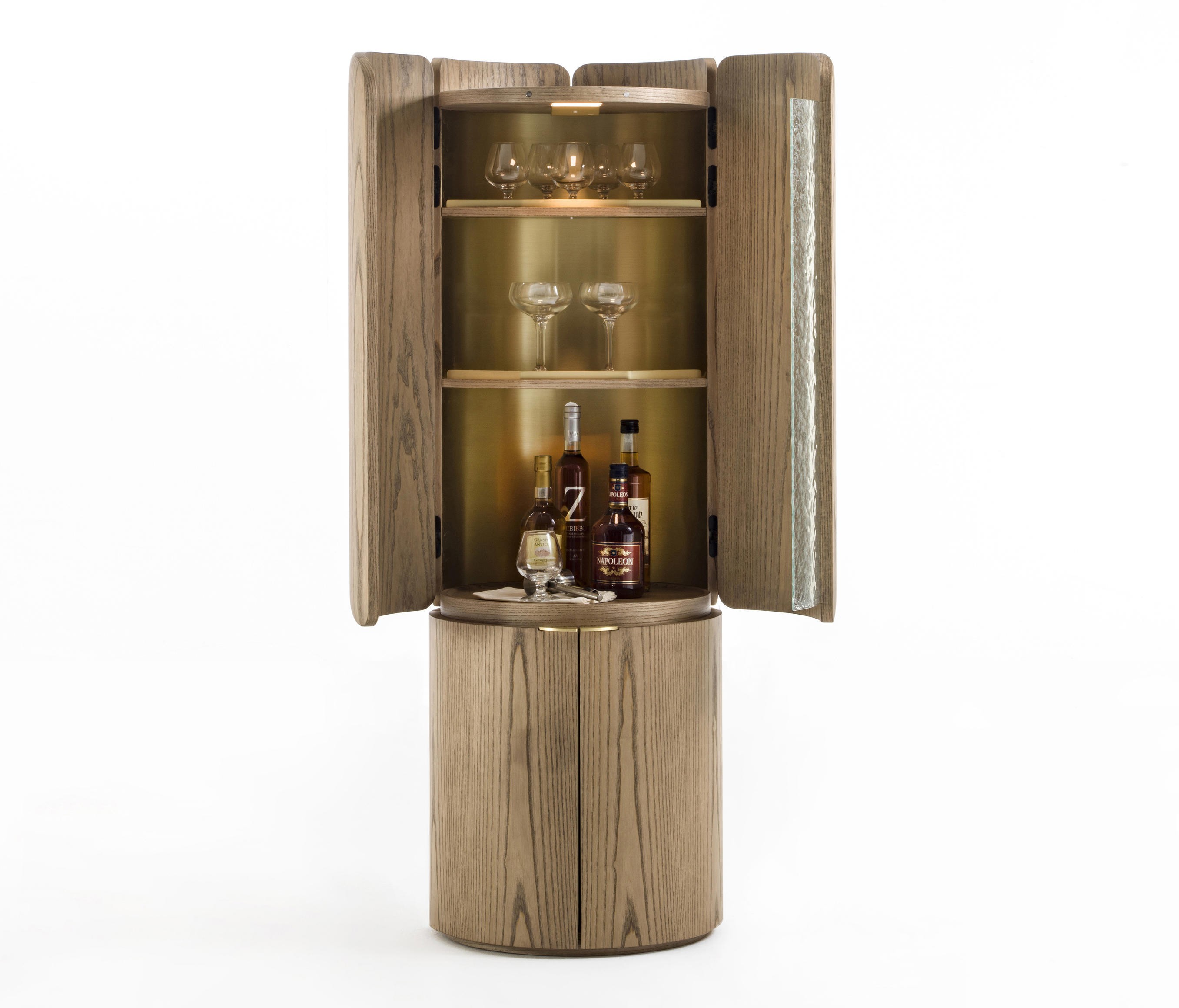 Fondu Wooden Wine Cabinet