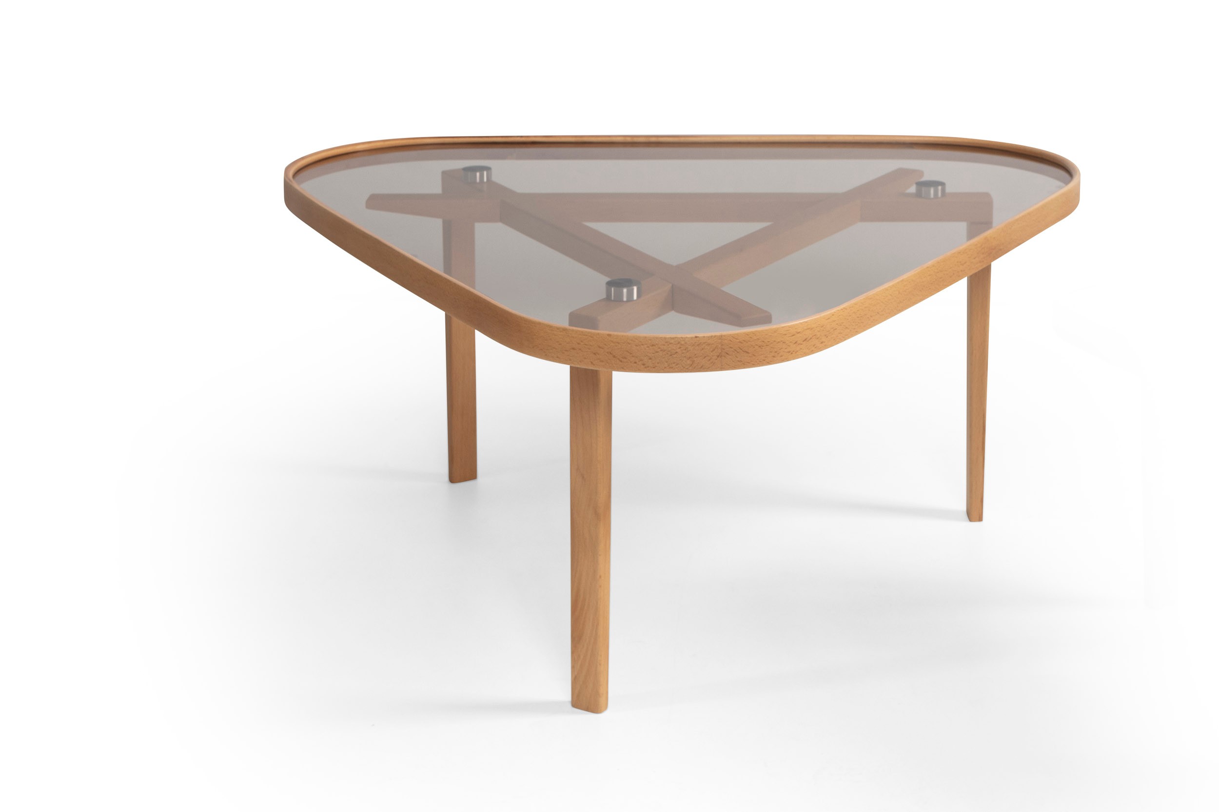 Vega Coffee Table | Tampered Glass | Triangle Center Table