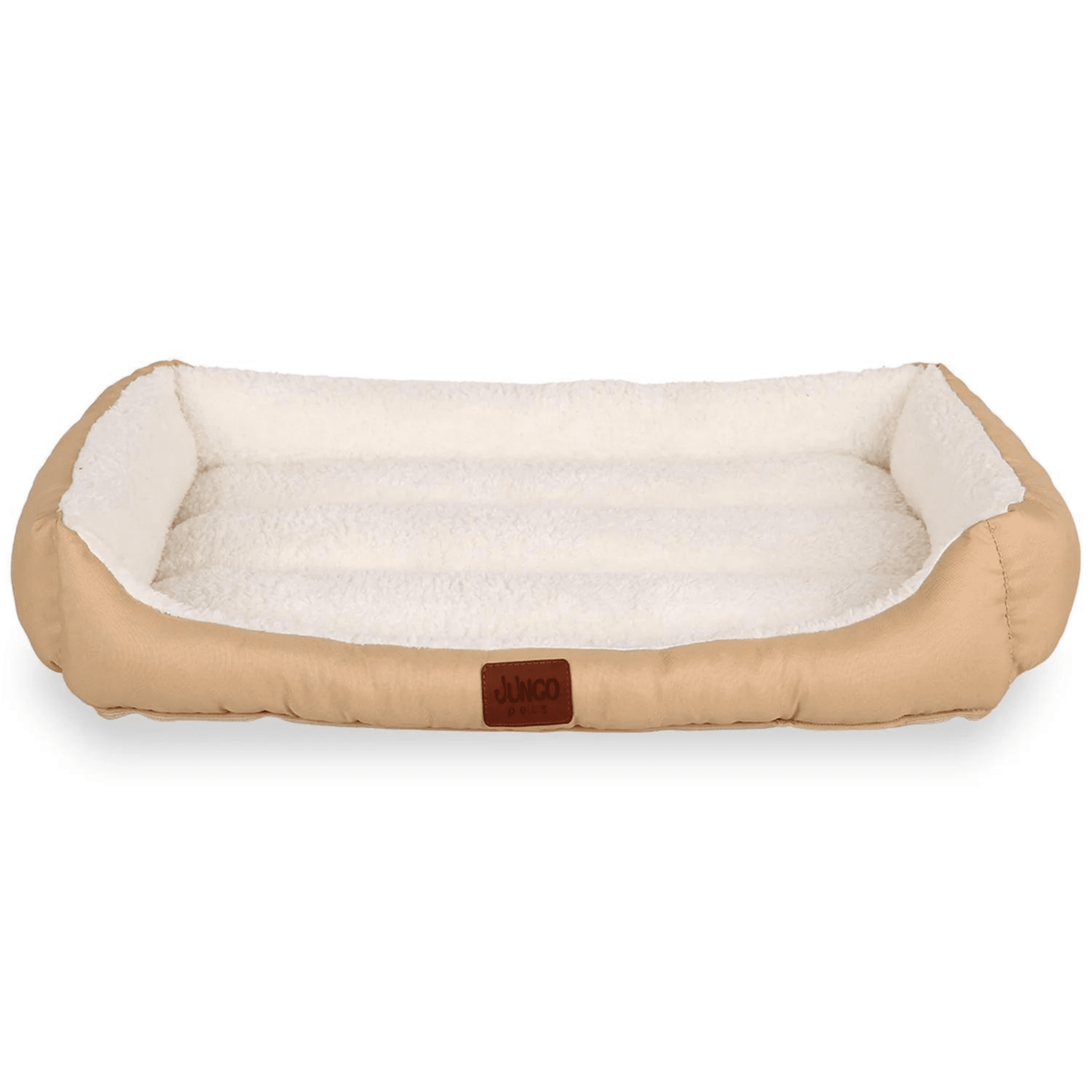 Molly | Beige & White Ultra Soft | Comfortable Cat and Dog Bed with Removable Cushio