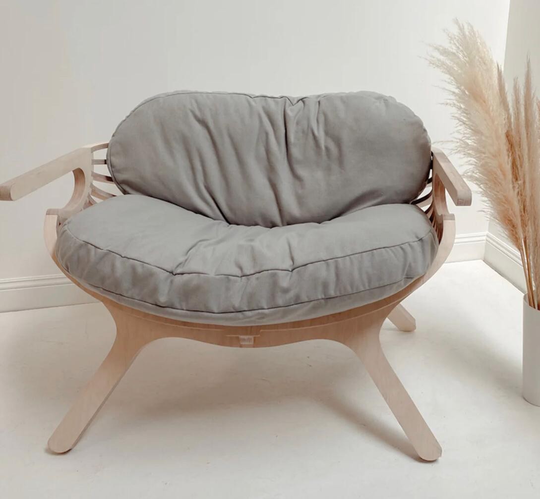 Linerora Shell Chair - Luxury Cotton Fabric