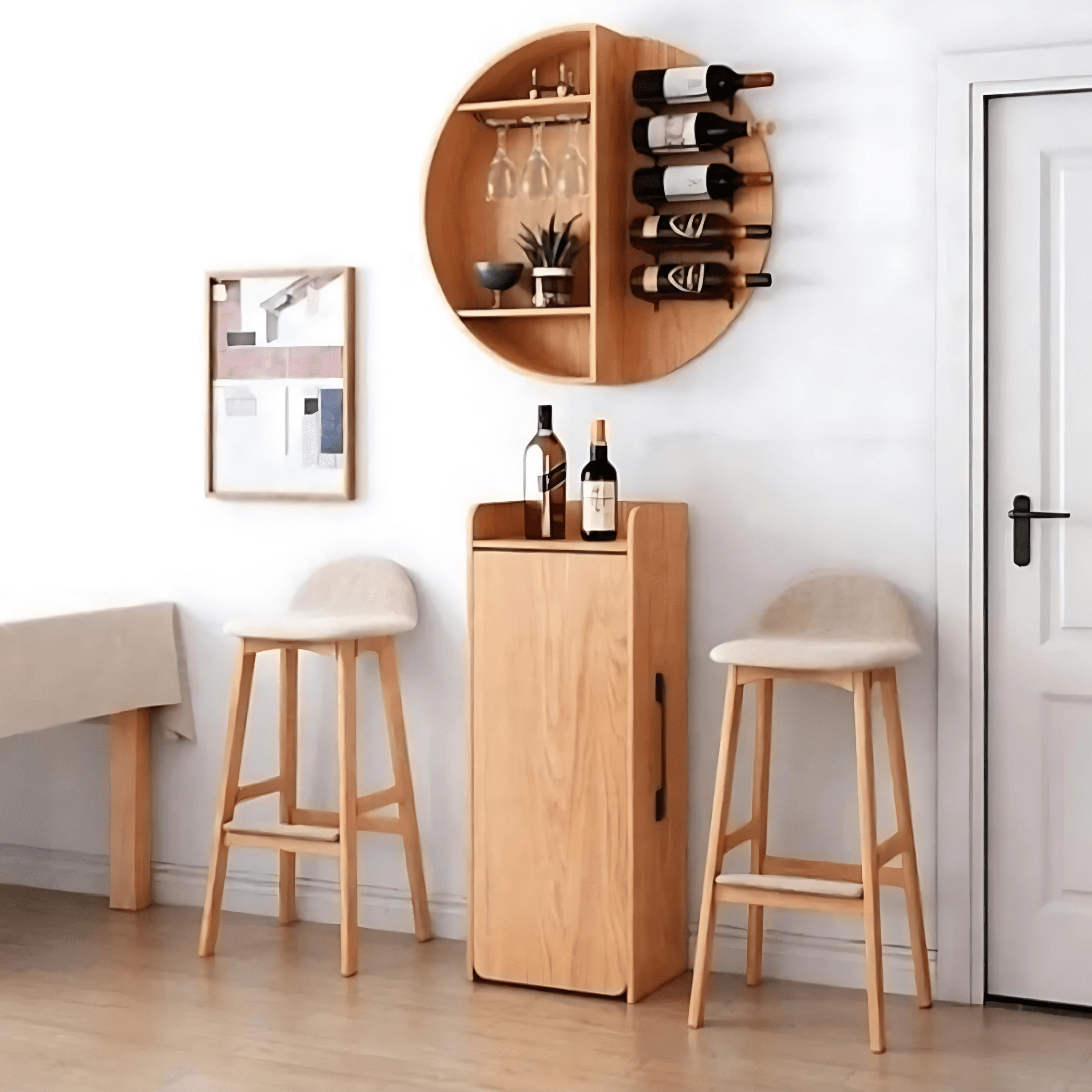 Comfy Set | Foldable Wooden Bar Set | Bar Chair & Kitchen Table