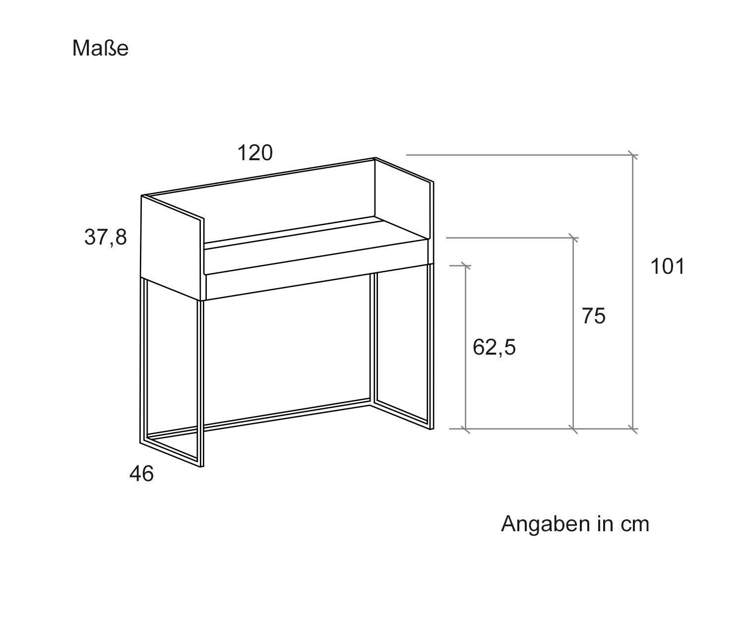 Puntos Wall Mounted Desk