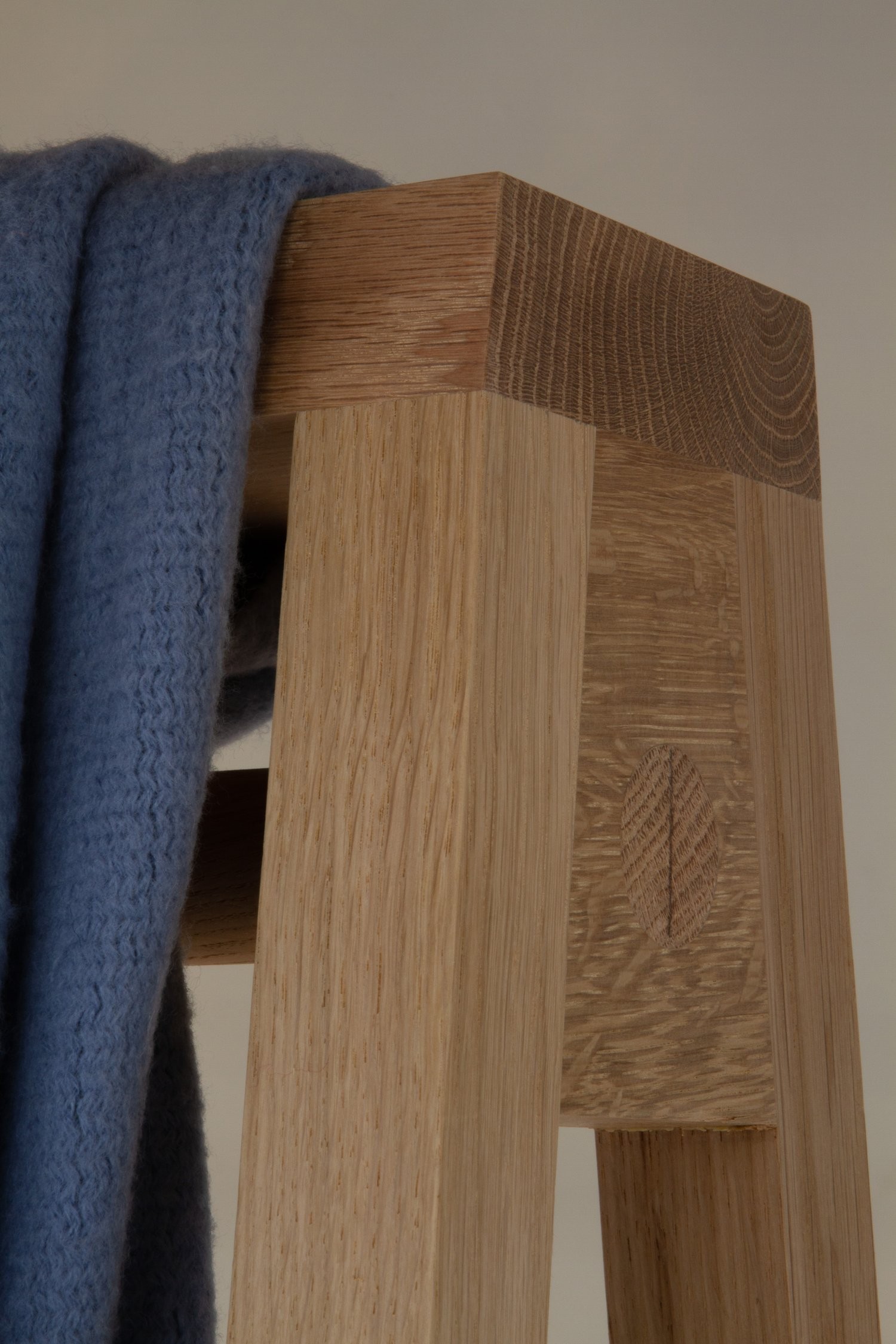 Sivt Oak Clothes Rail Wooden