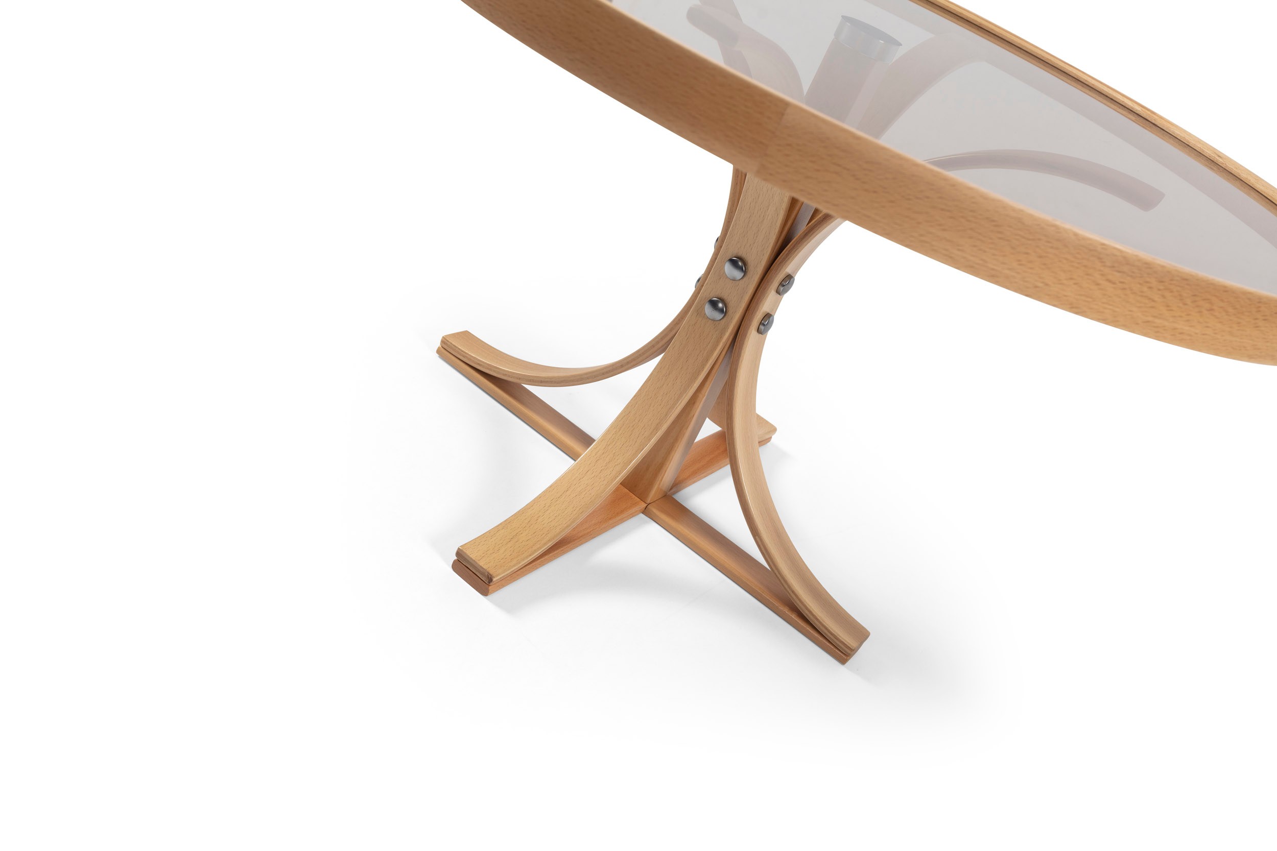 Cane CoffeeTable | Tempered Glass | Round Center Table