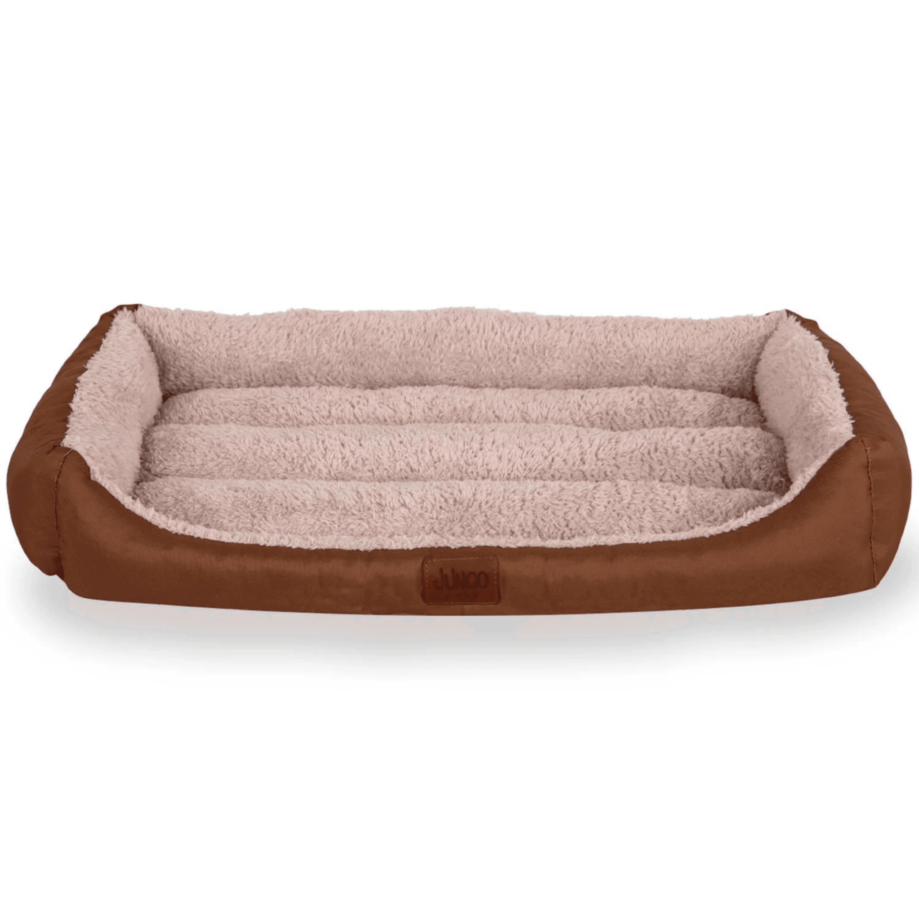 Molly | Brown & Beige Ultra Soft | Comfortable Cat and Dog Bed with Removable Cushion