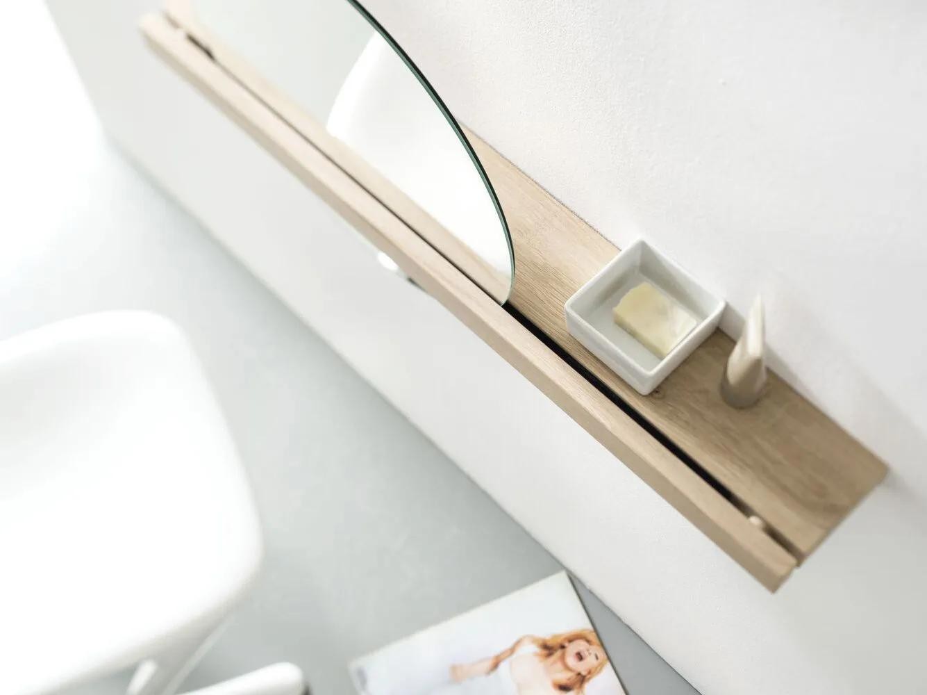 Linerora Mirror With Shelf