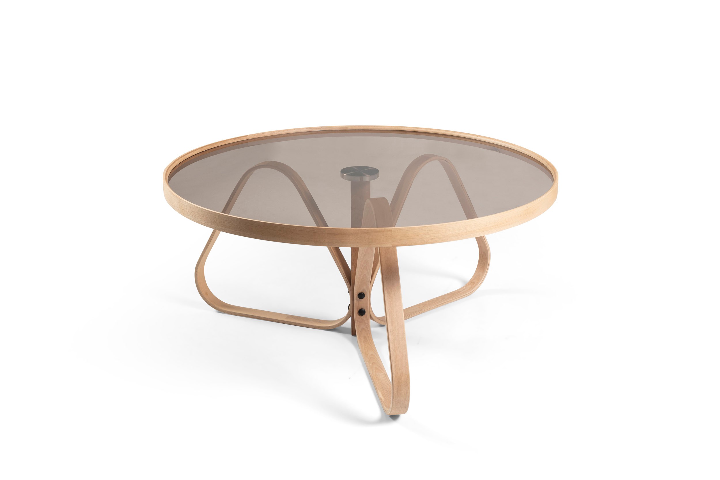 Piramit Coffee Table | Tampered Glass | Round Center Table