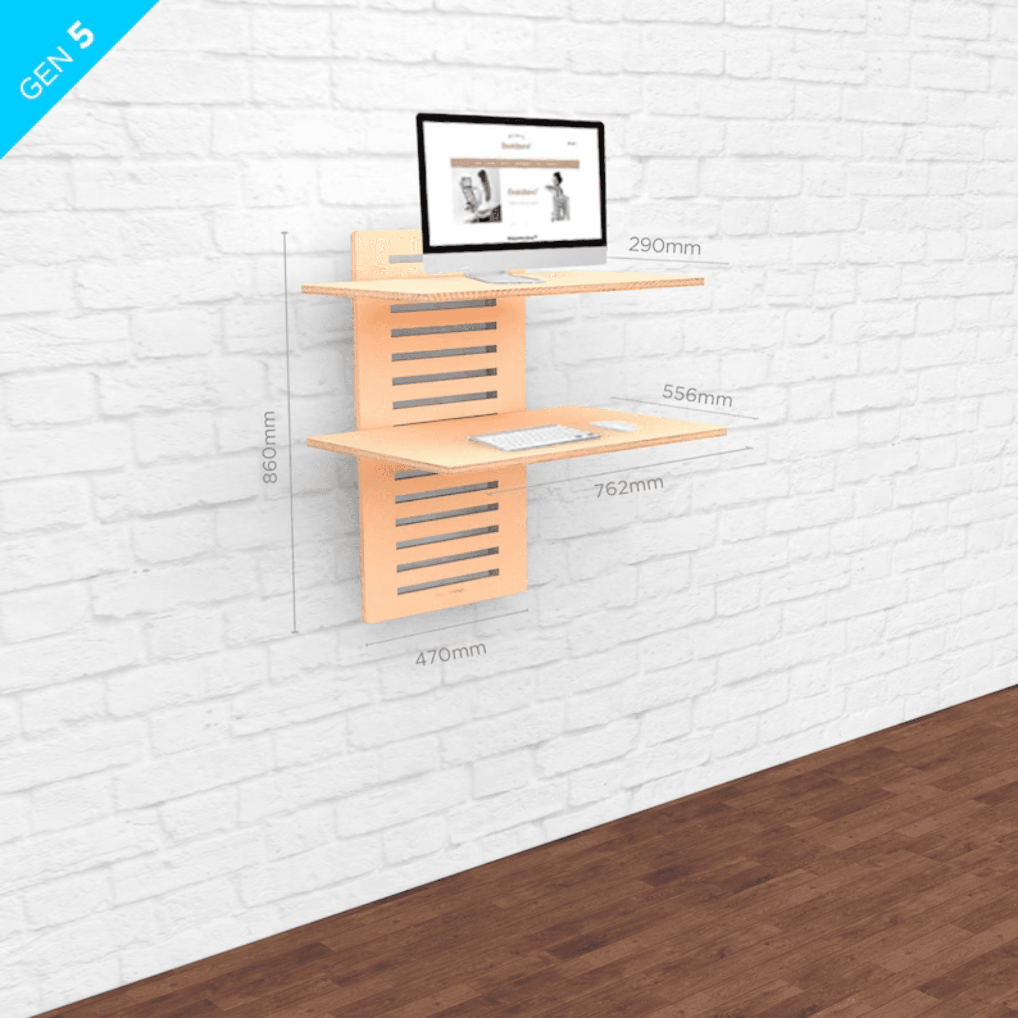 WStand | Standing Table | Wall Mounted