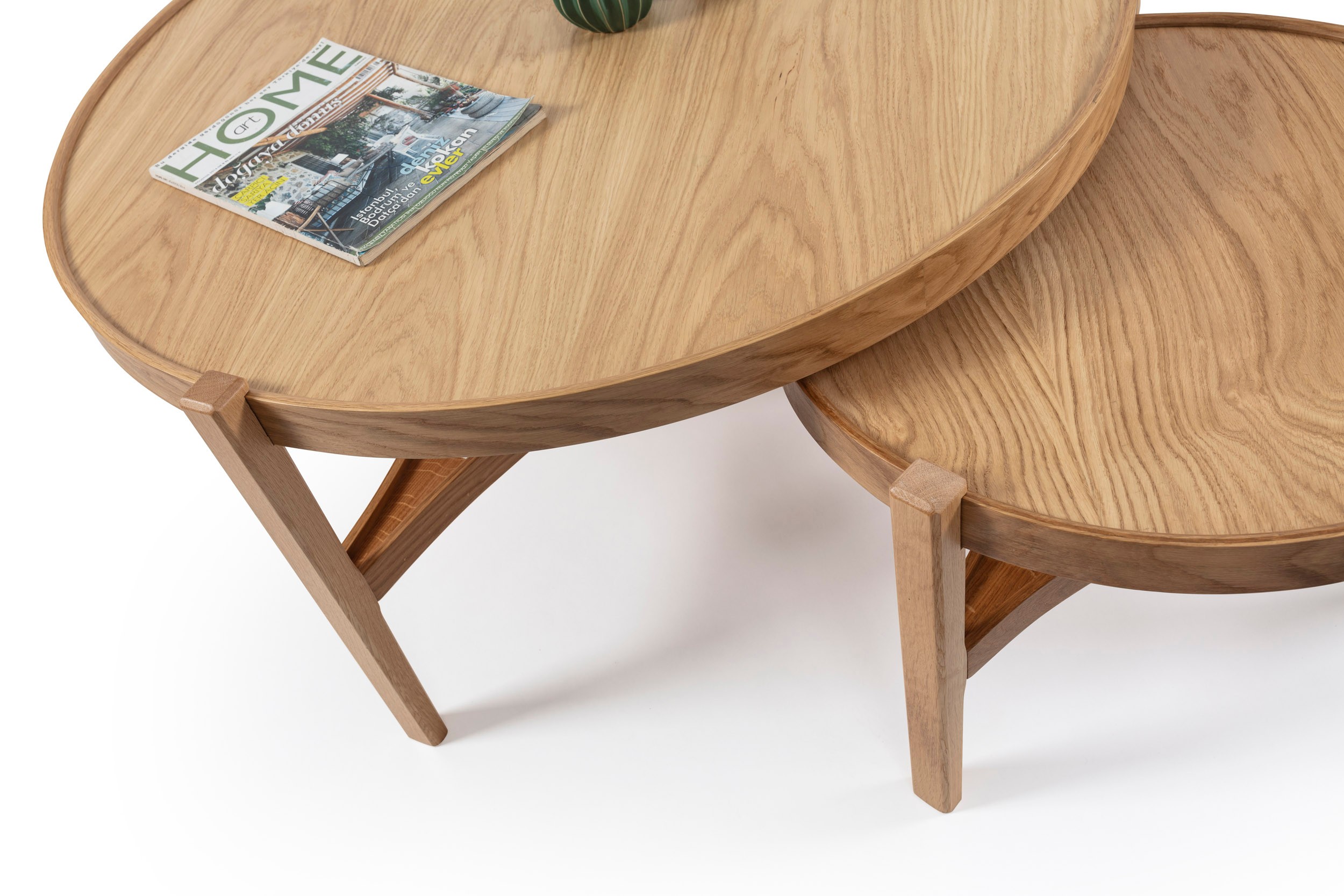 Ren Coffee Table | Natural Wood | Round Center Table