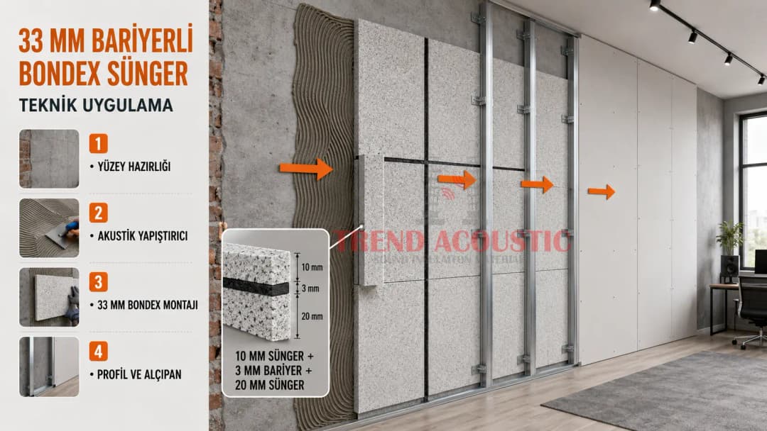 33 mm bariyerli bondex sünger teknik uygulama