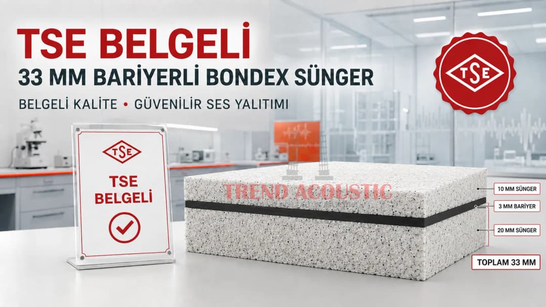 TSE belgeli 33 mm bariyerli bondex sünger